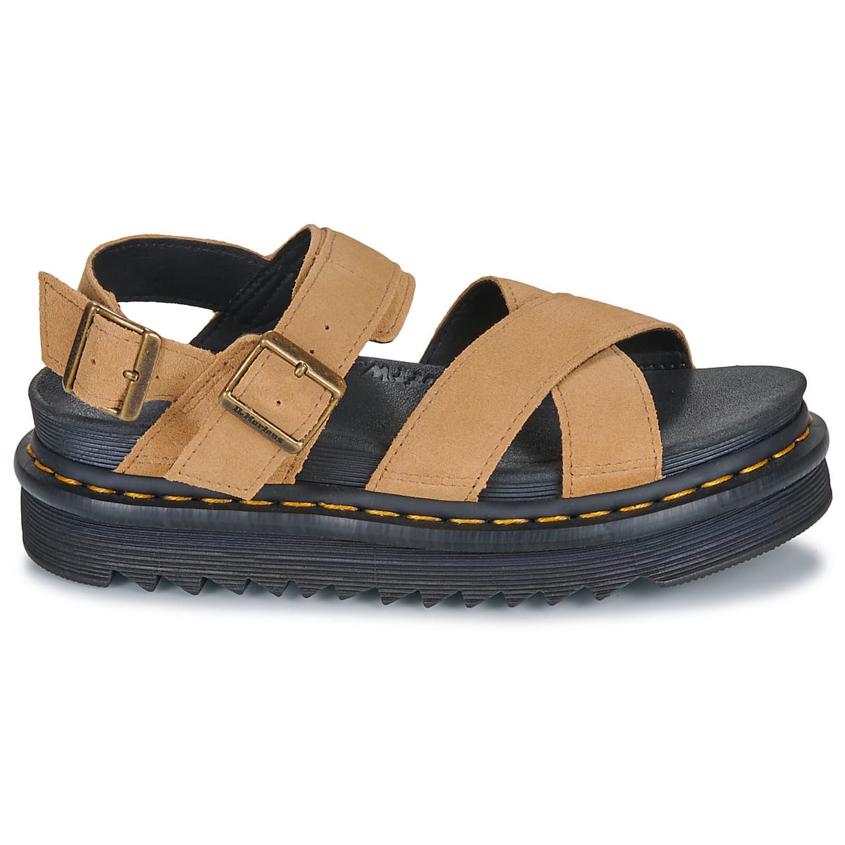 Women's Platforms Dr. Martens Brown