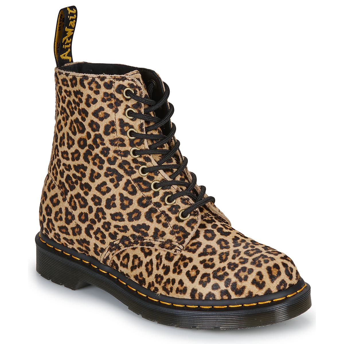 Μπότες Dr. Martens 1460 Pascal Light Tan Mini Leopard Spot Hair On