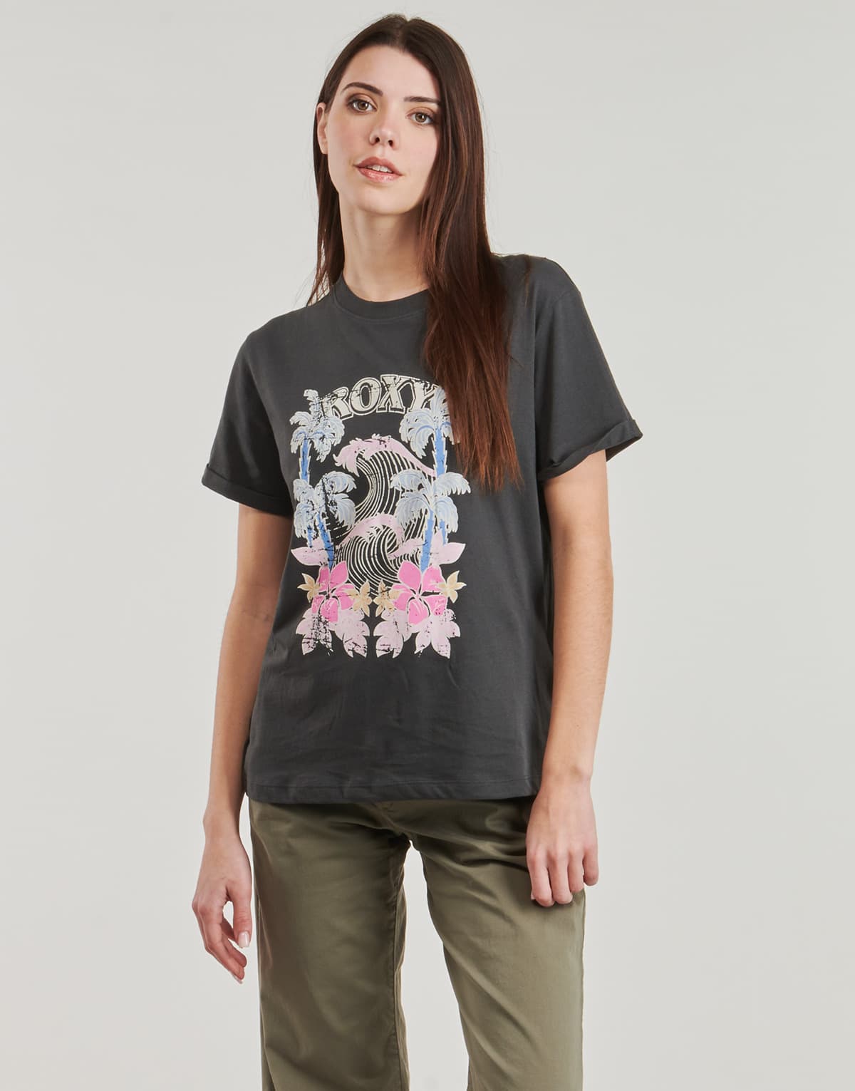 Women's T-Shirts Roxy Black