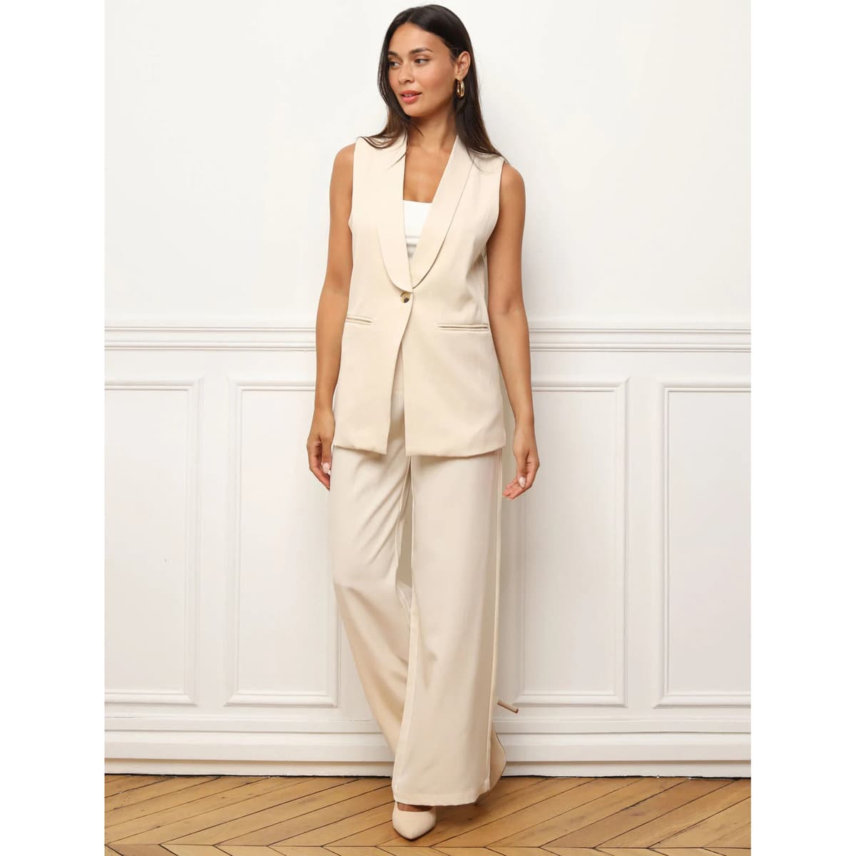 Women's Blazers La Modeuse Beige