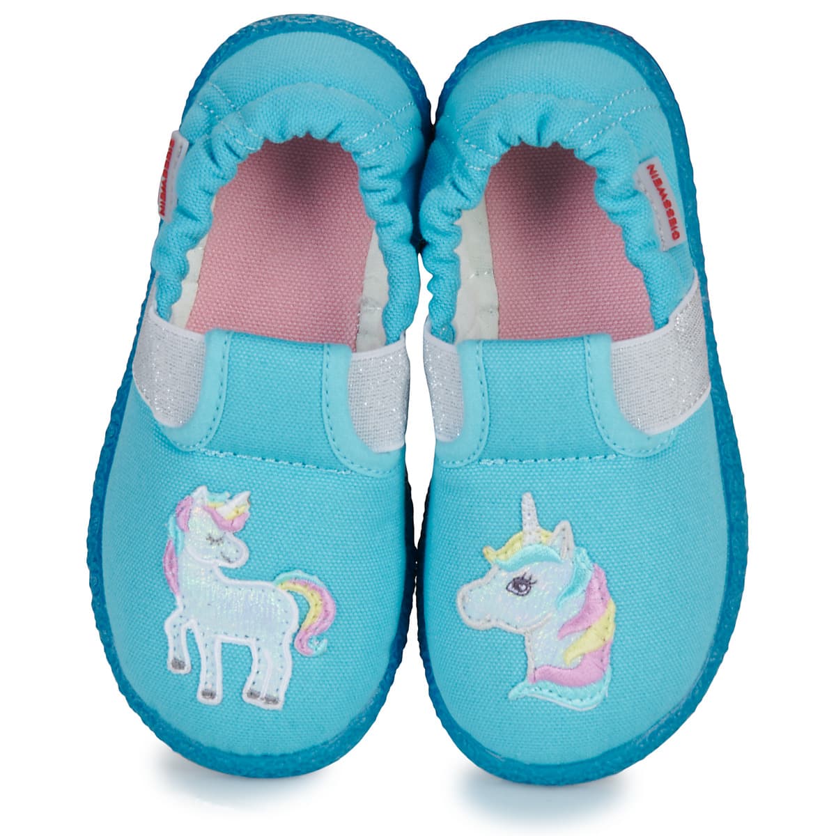 Girls' House Slippers Giesswein Blue