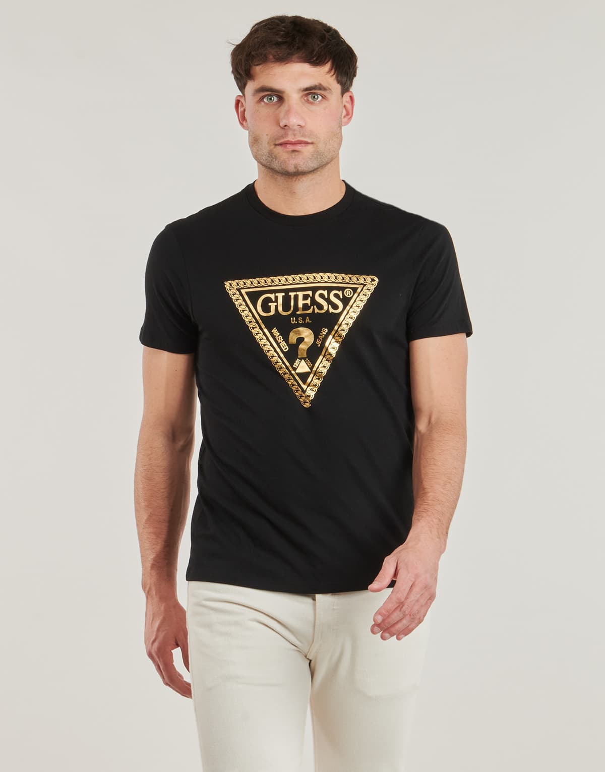 Men's T-Shirts Guess Black