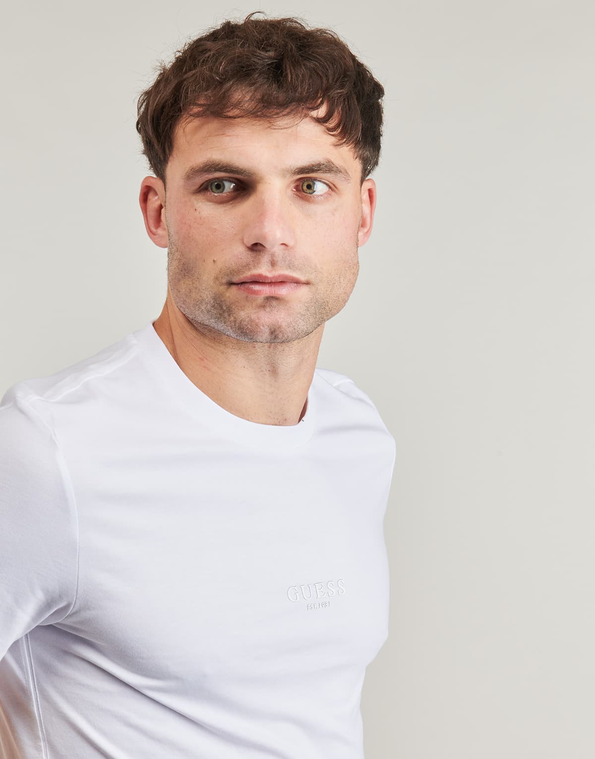 Men's T-Shirts Guess White