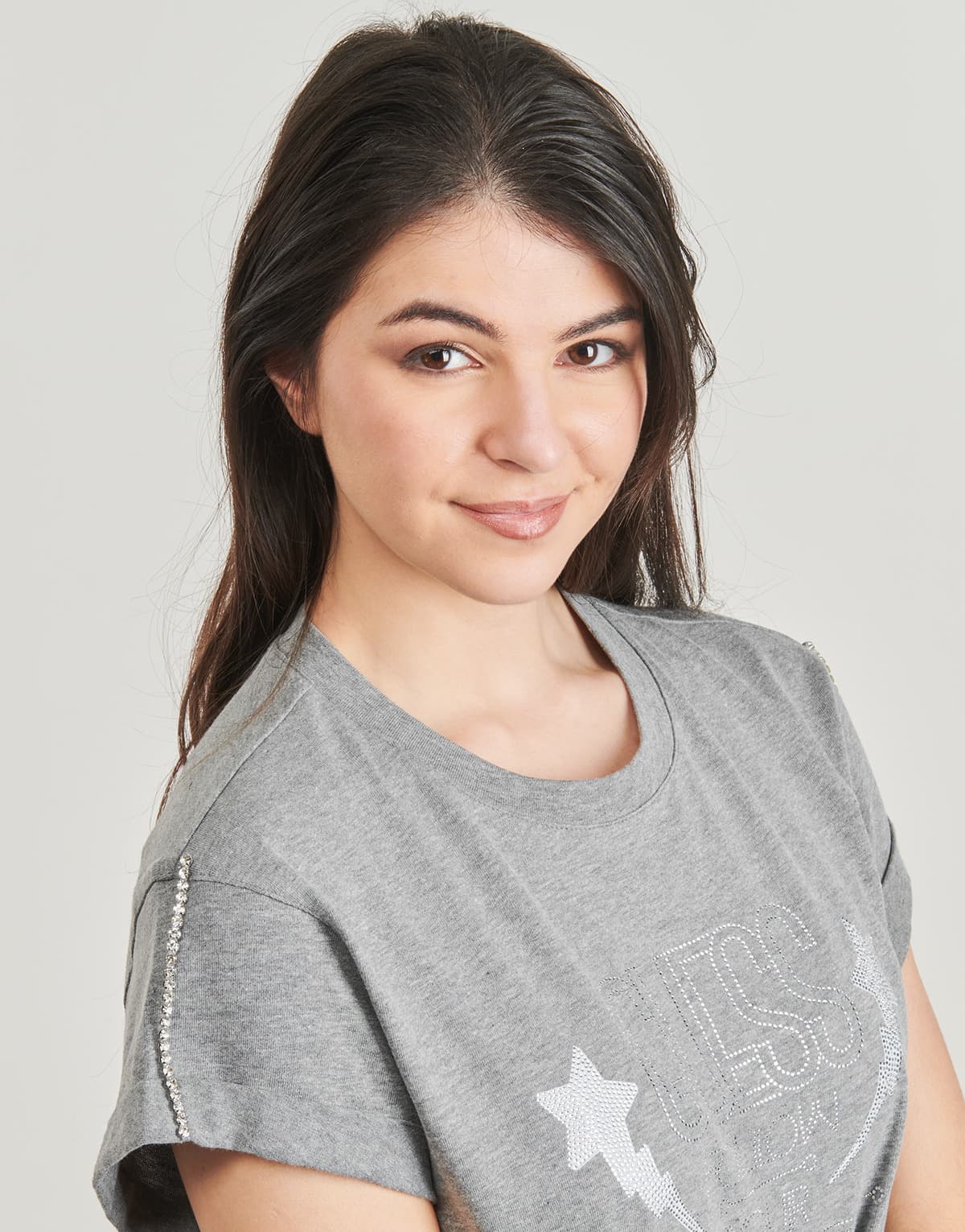 Women's T-Shirts Guess Gray