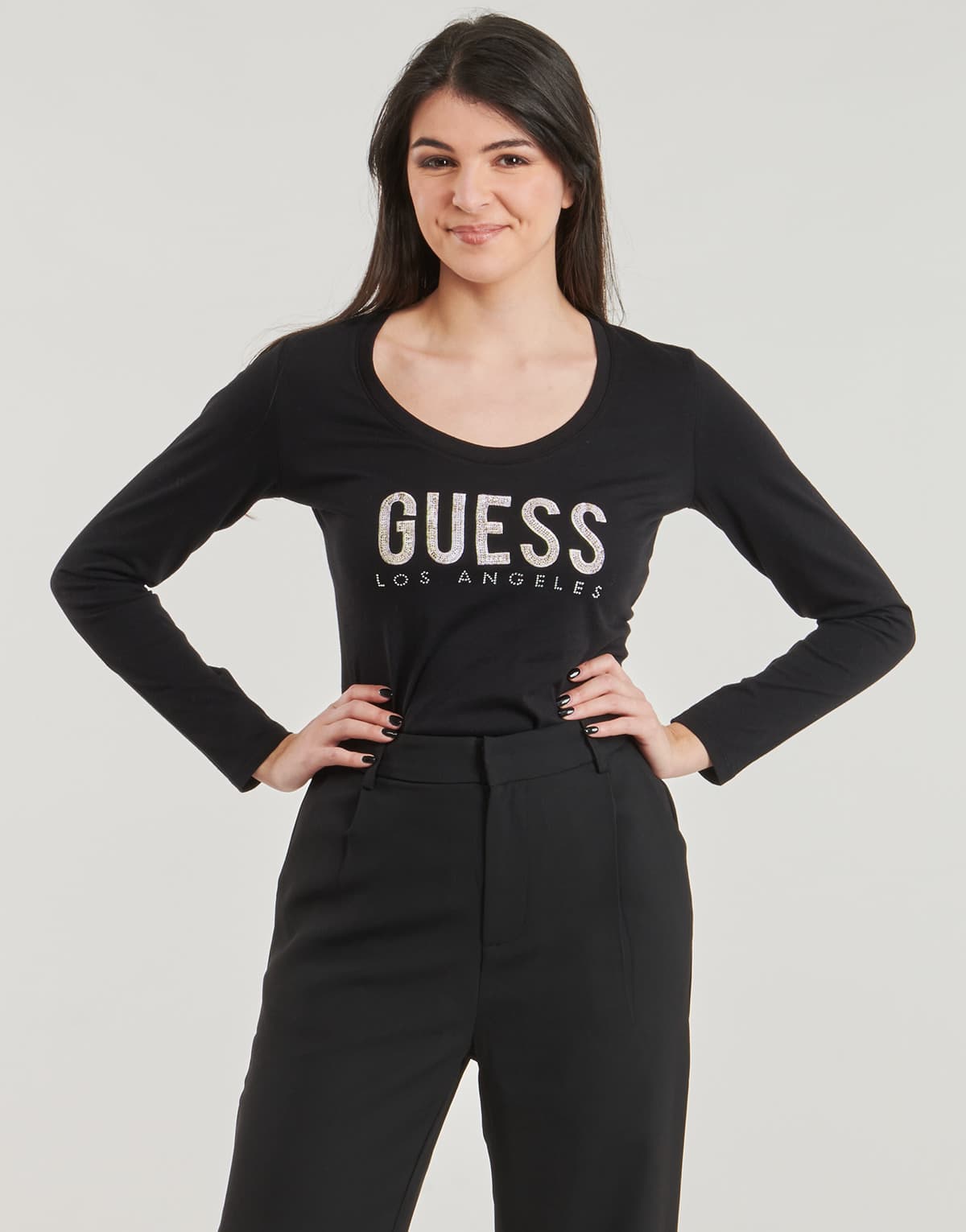 Women's T-Shirts Guess Black
