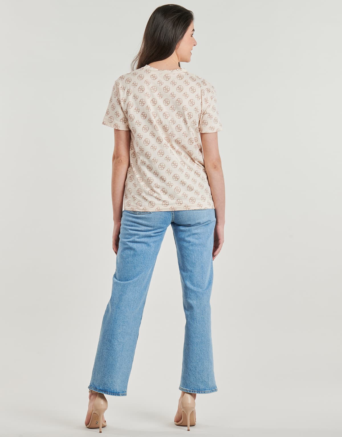 Women's T-Shirts Guess Beige