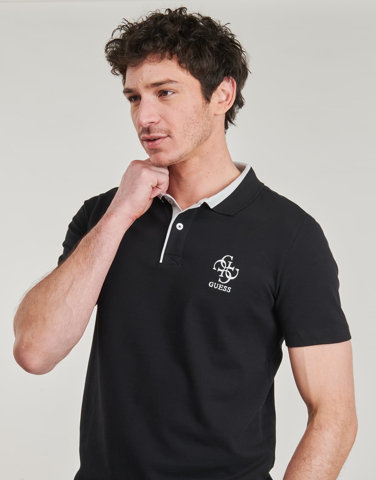 Men's Polo Shirts Guess Black