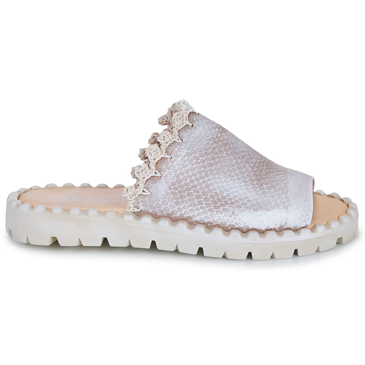 Women's Mules Papucei Silver