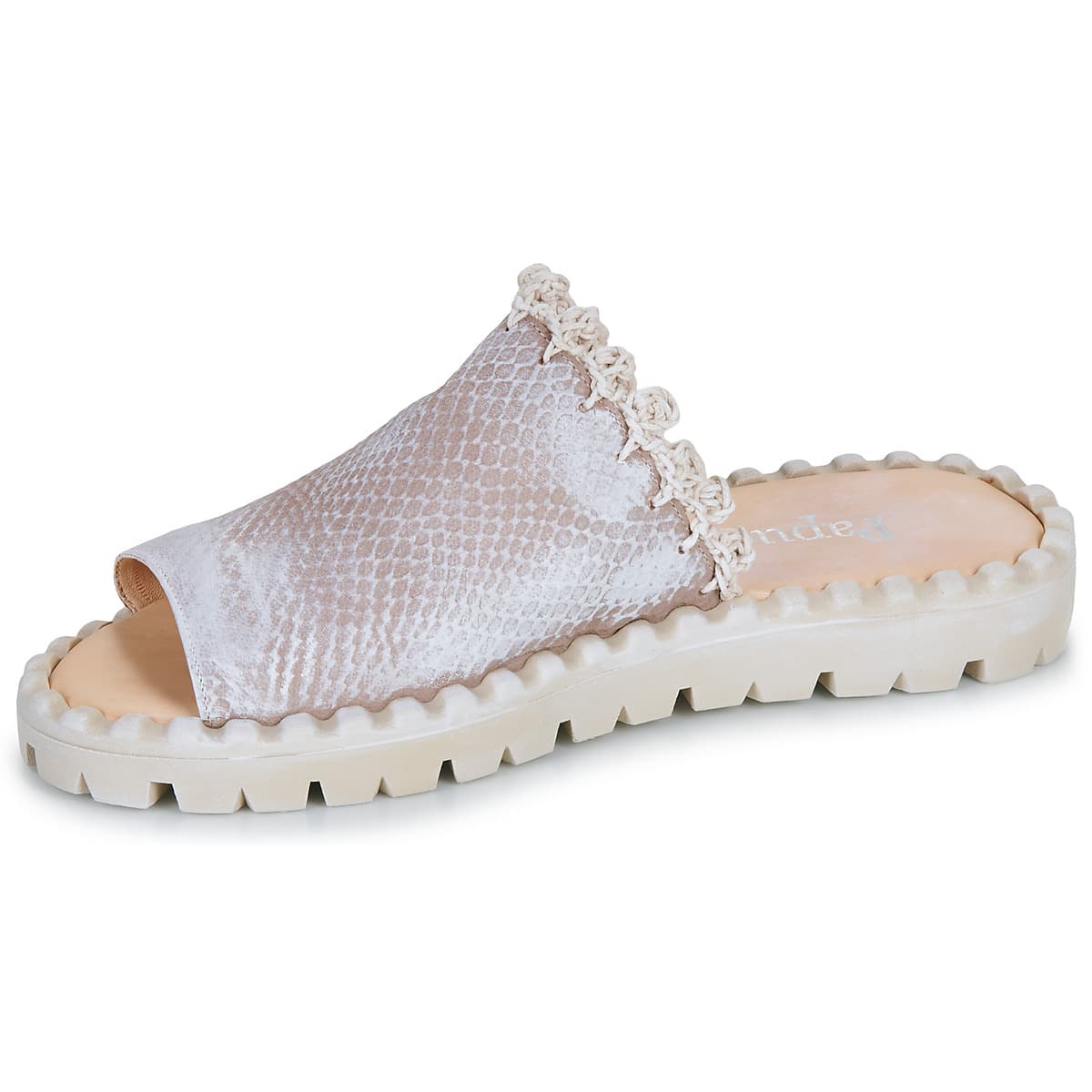 Women's Mules Papucei Silver