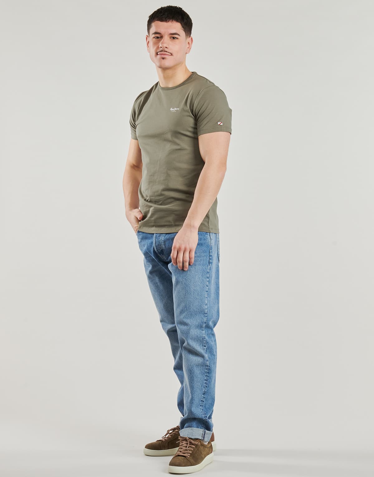 Men's T-Shirts Pepe Jeans Khaki