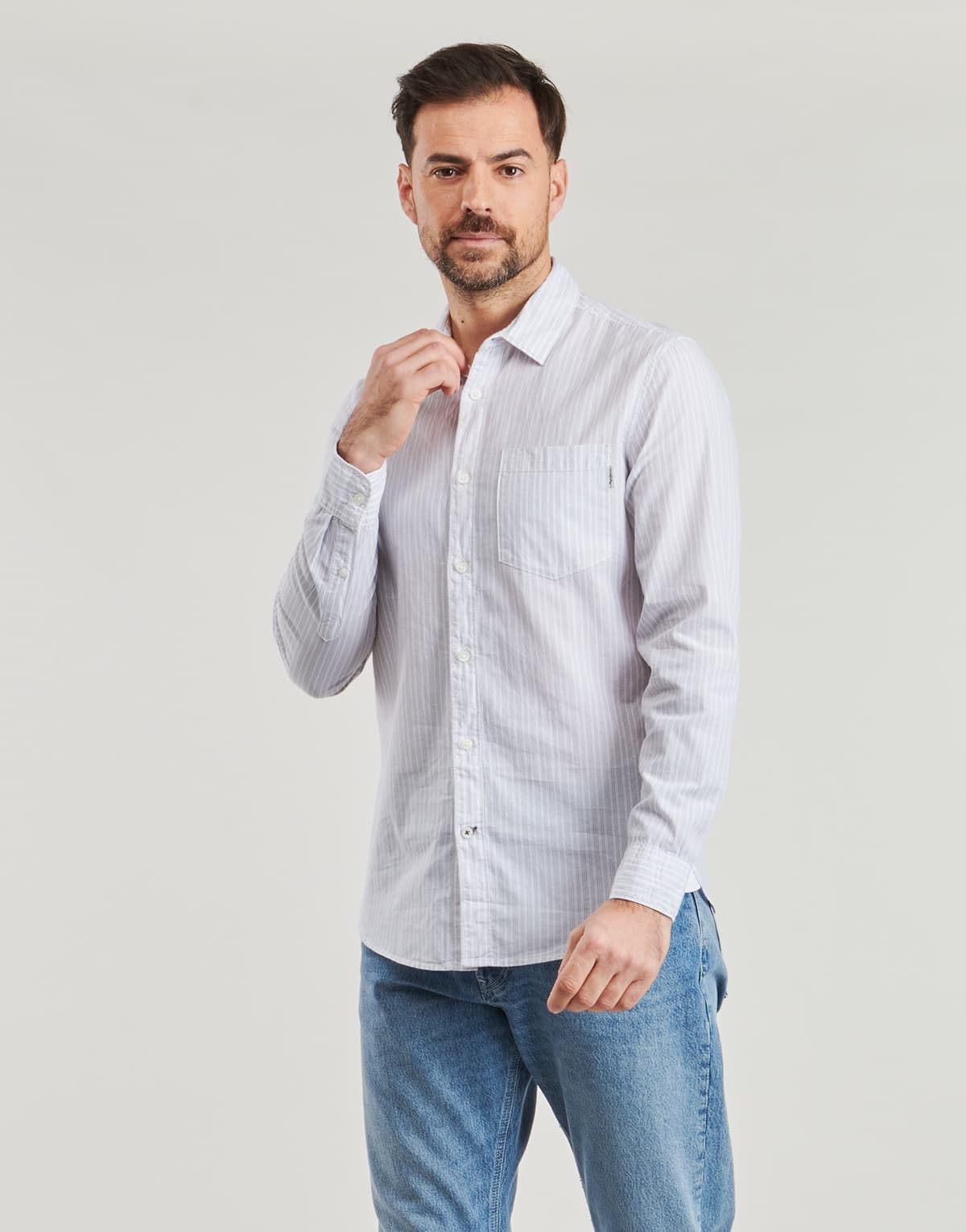 Men's Shirts Pepe Jeans White