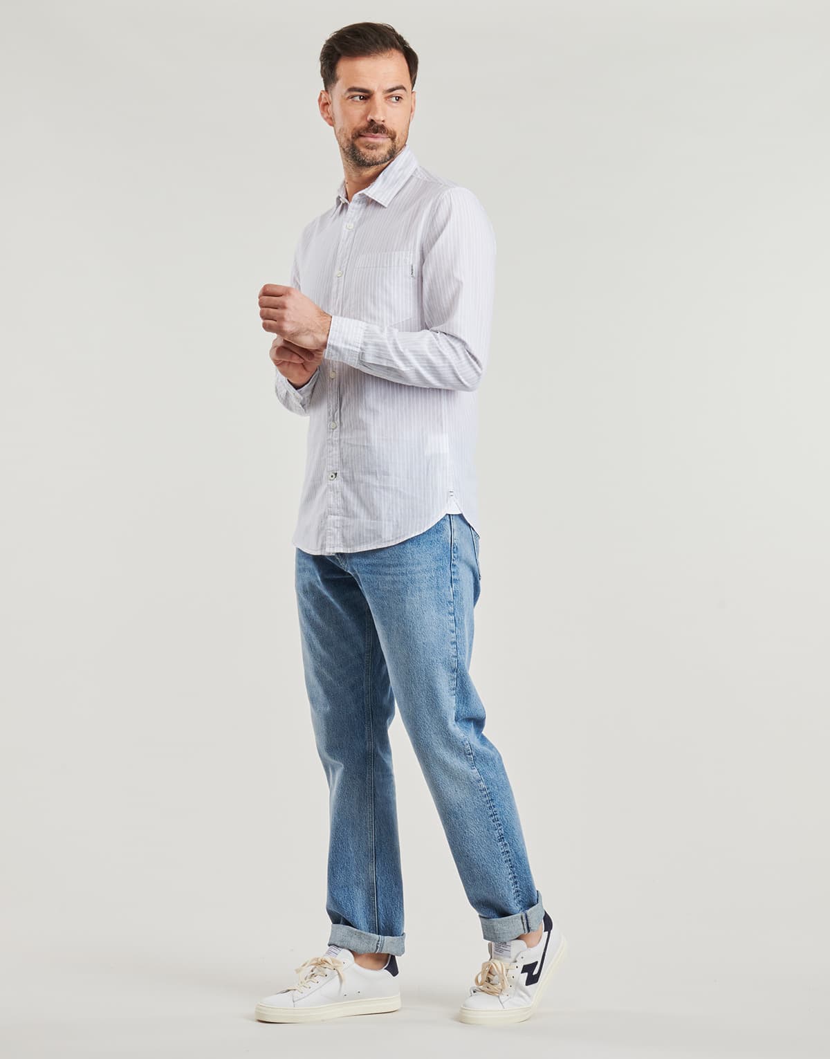 Men's Shirts Pepe Jeans White