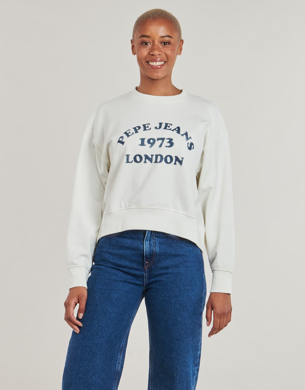 Women's Sports T-Shirts Pepe Jeans Beige