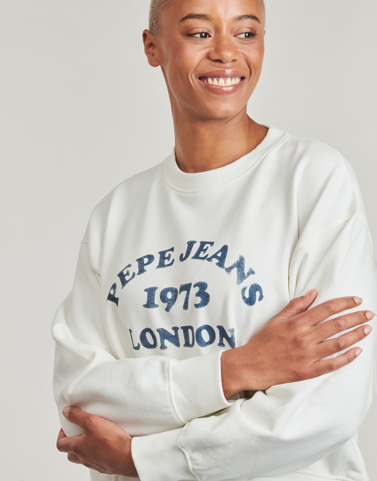 Women's Sports T-Shirts Pepe Jeans Beige