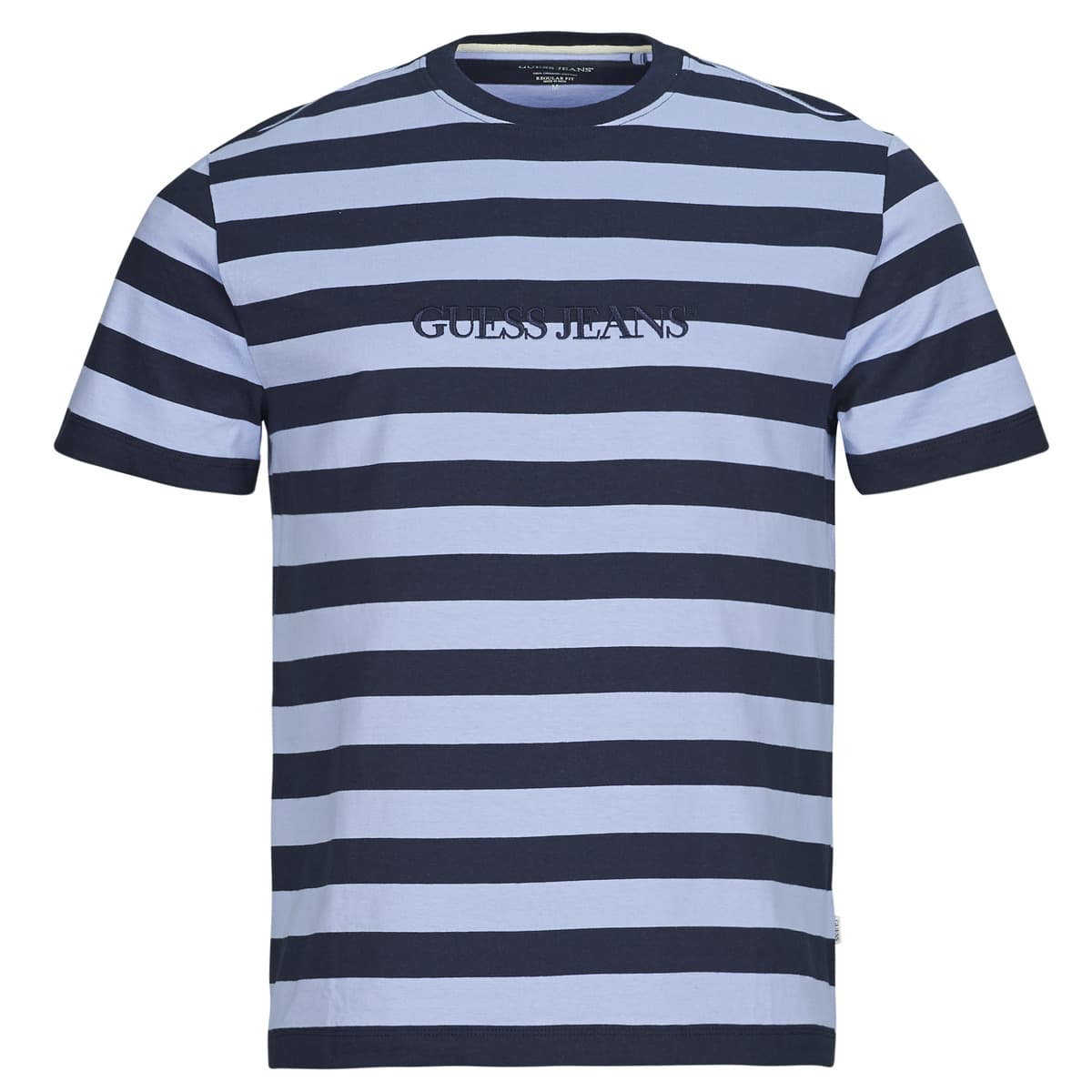 T-shirt με κοντά μανίκια Guess SS CN REG STRIPED YD TEE