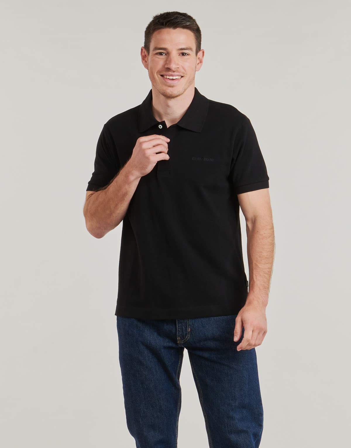 Men's Polo Shirts Guess Black