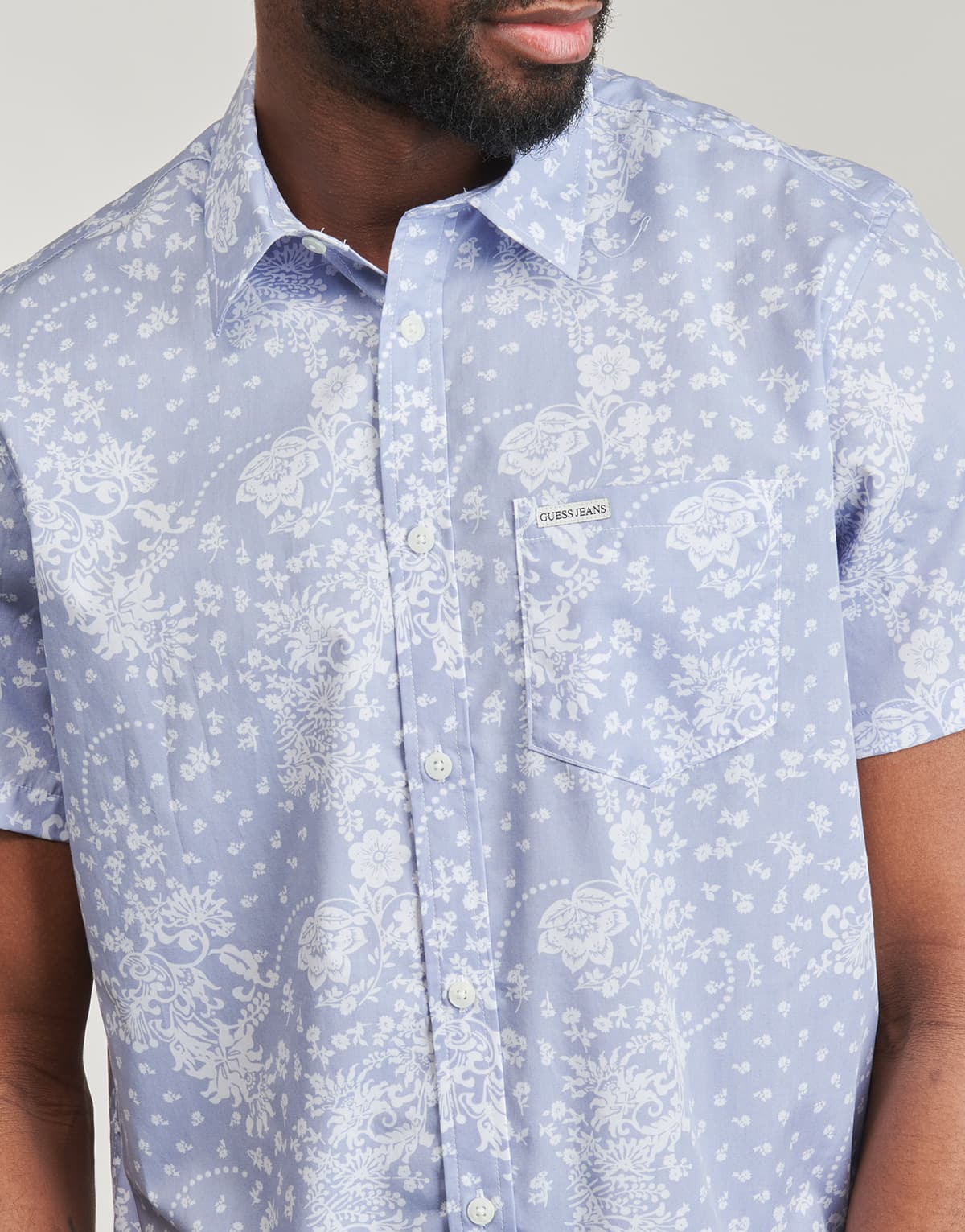 Men's Shirts Guess Blue