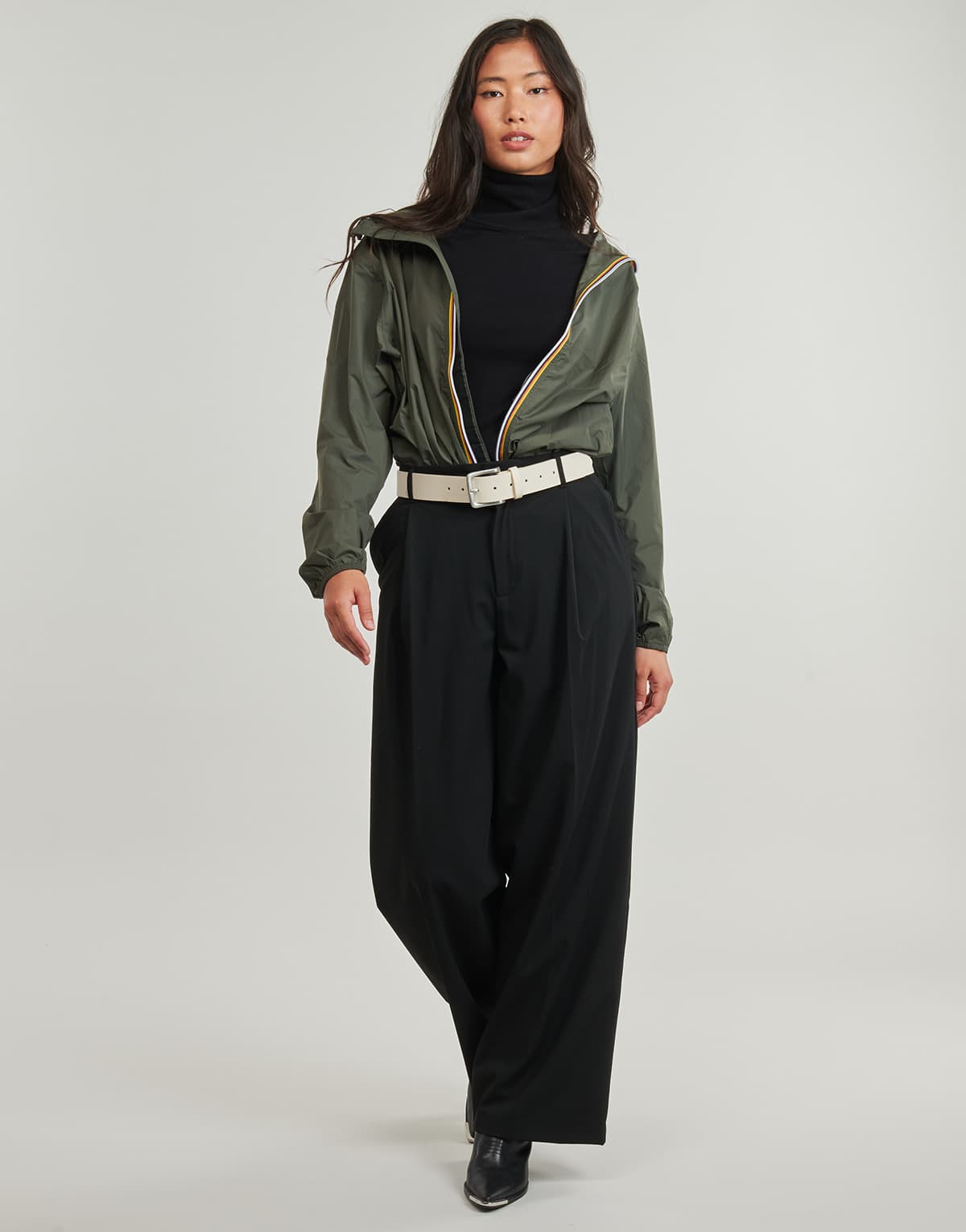 Women's Windbreakers K-Way Khaki