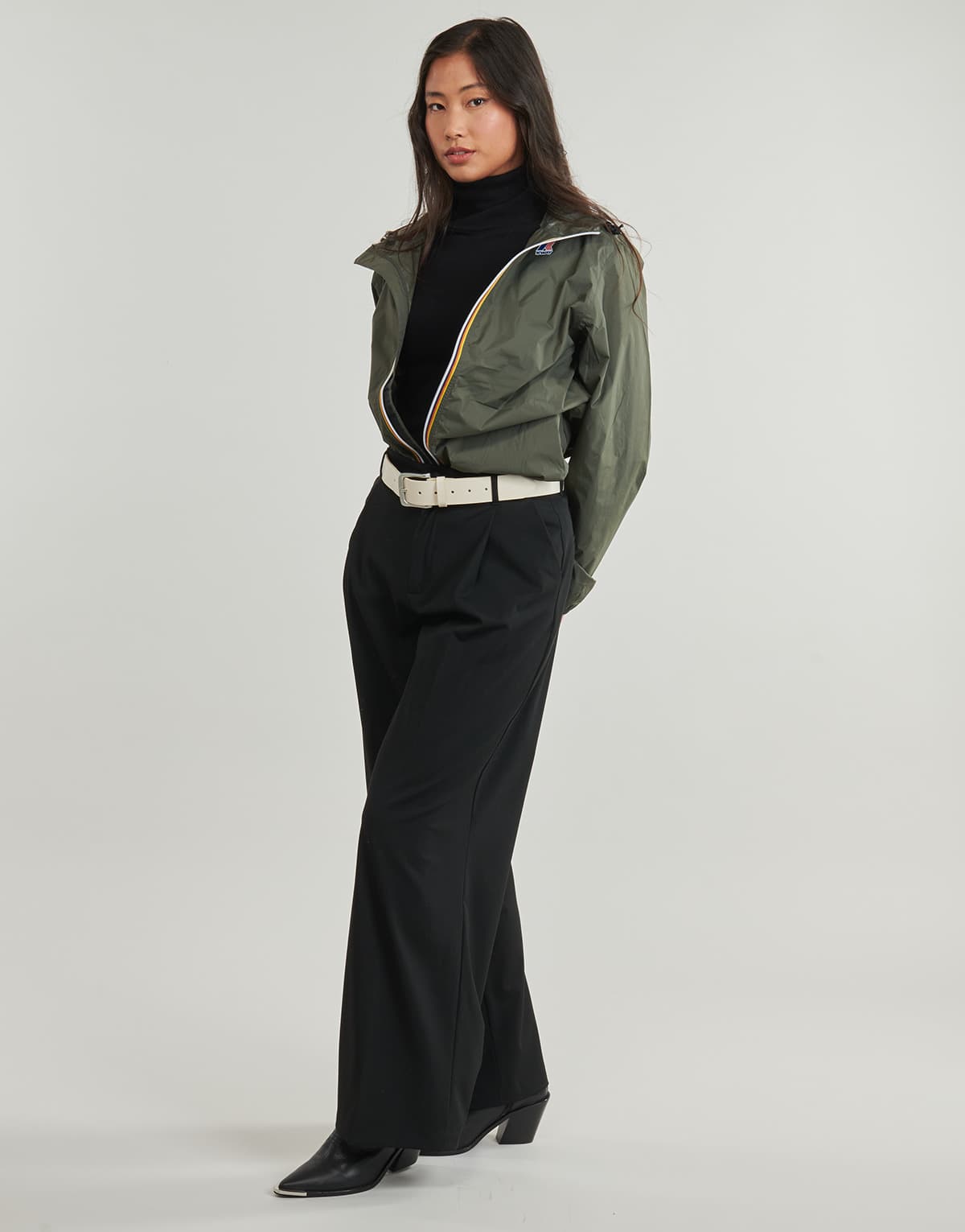 Women's Windbreakers K-Way Khaki