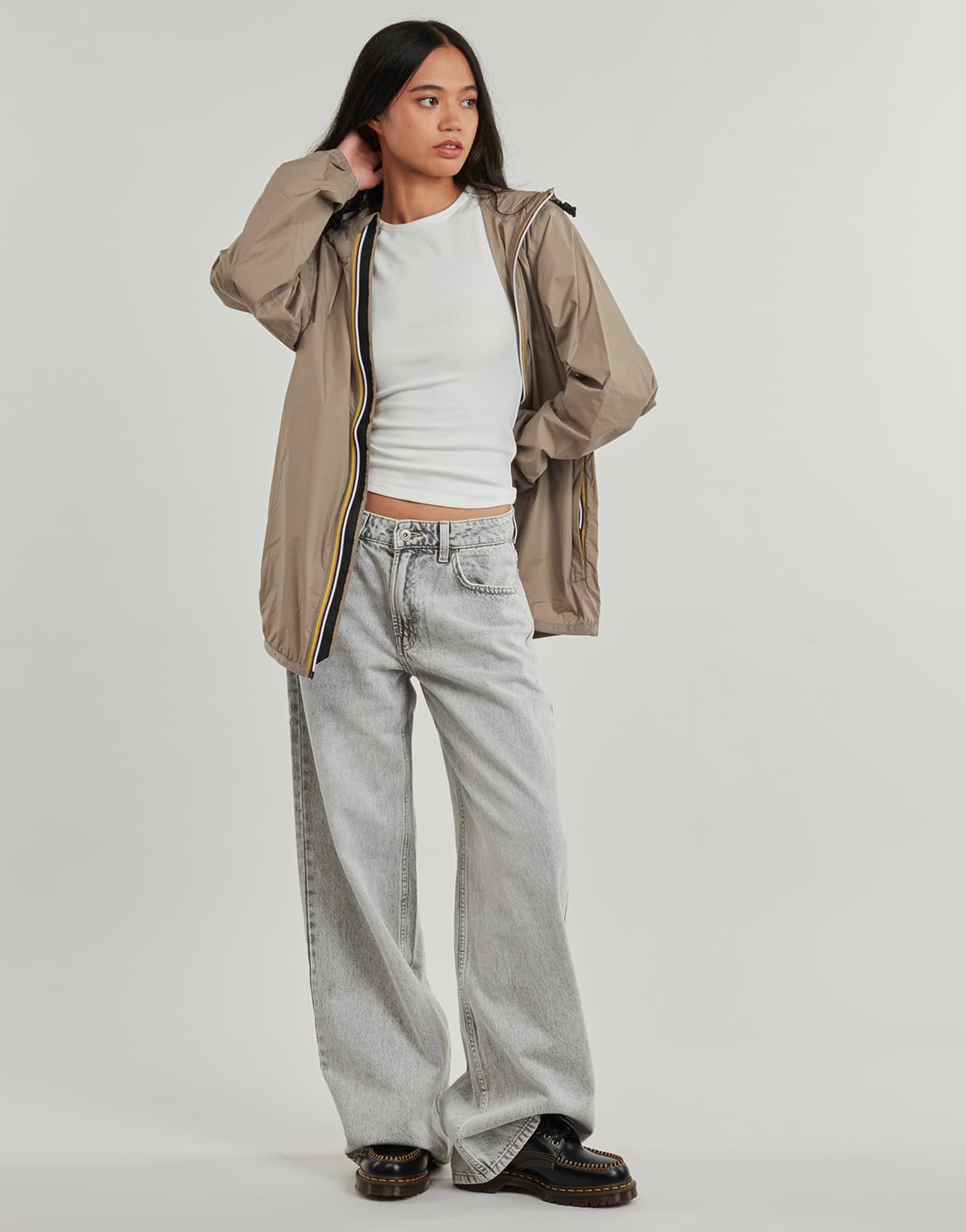 Women's Windbreakers K-Way Beige