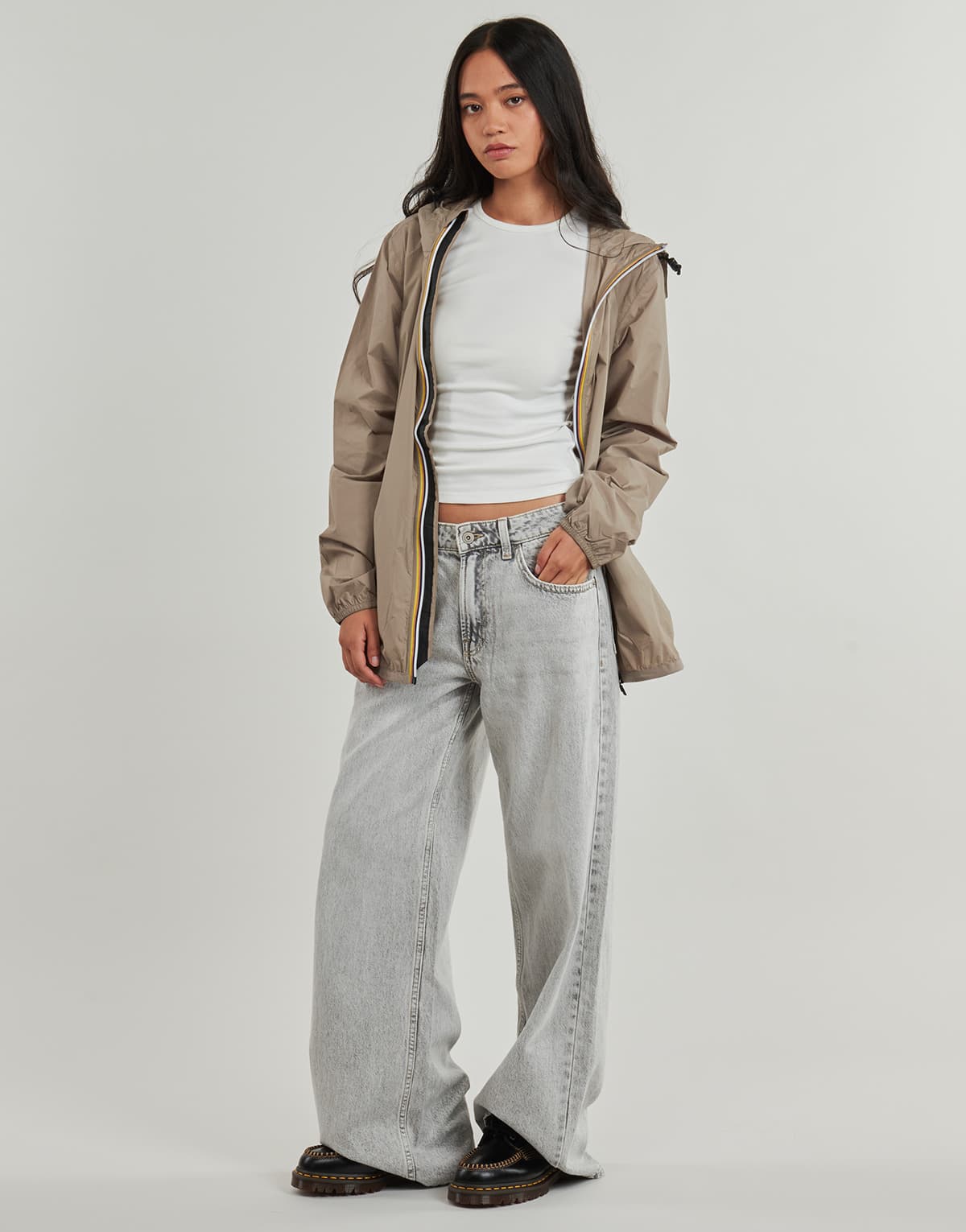 Women's Windbreakers K-Way Beige