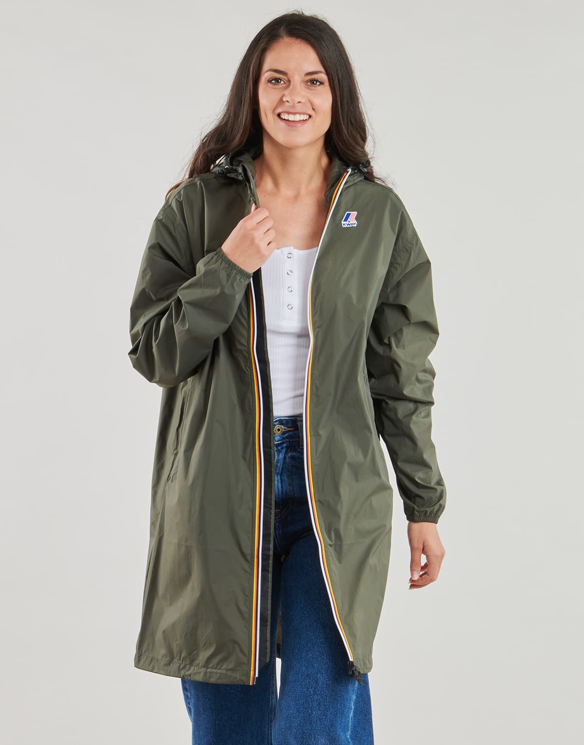 Men's Windbreakers K-Way Khaki