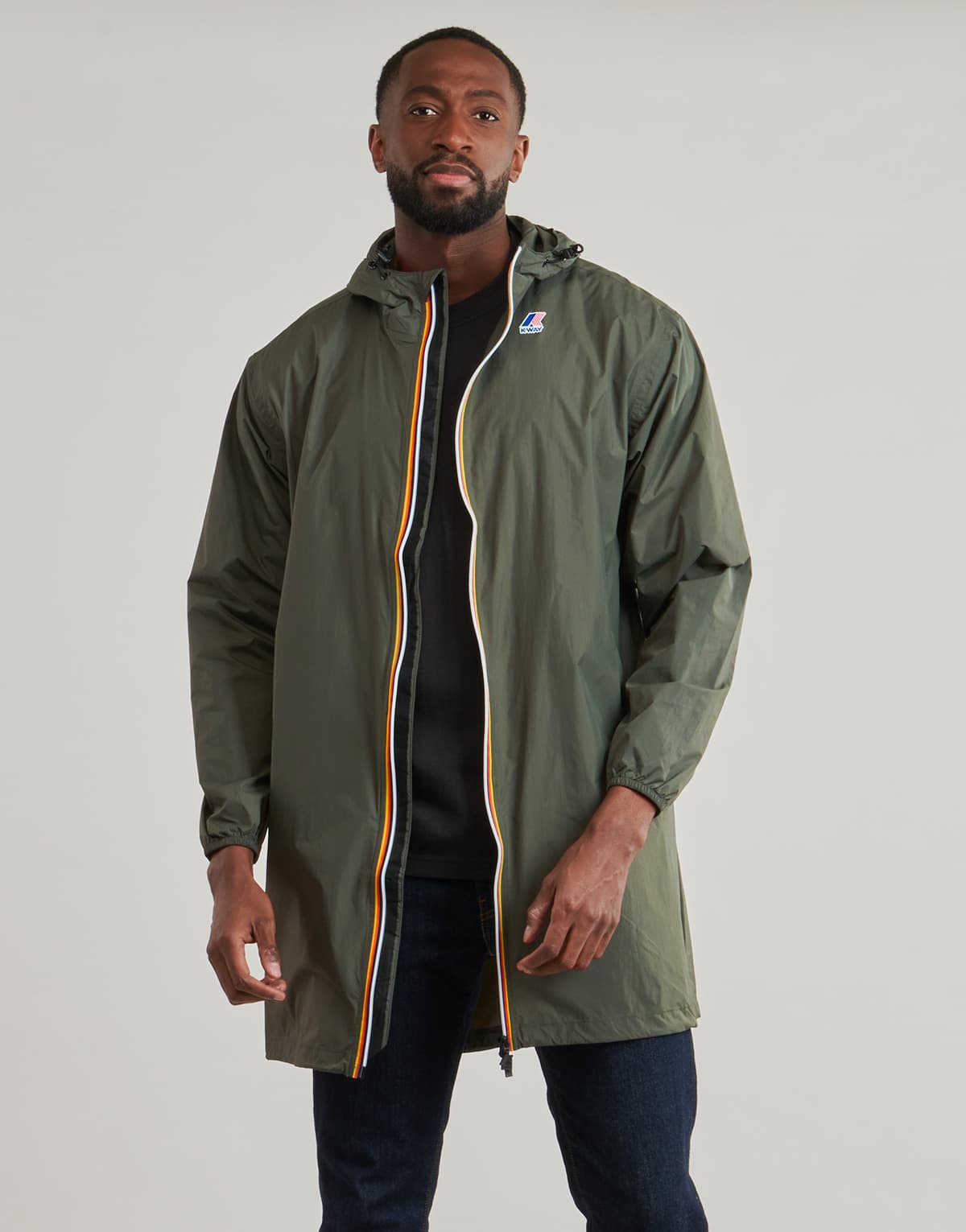 Men's Windbreakers K-Way Khaki