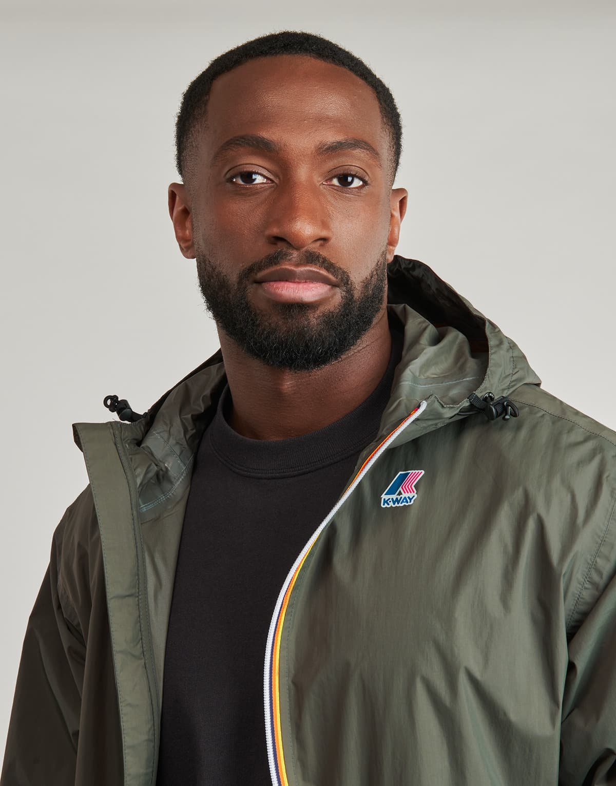 Men's Windbreakers K-Way Khaki