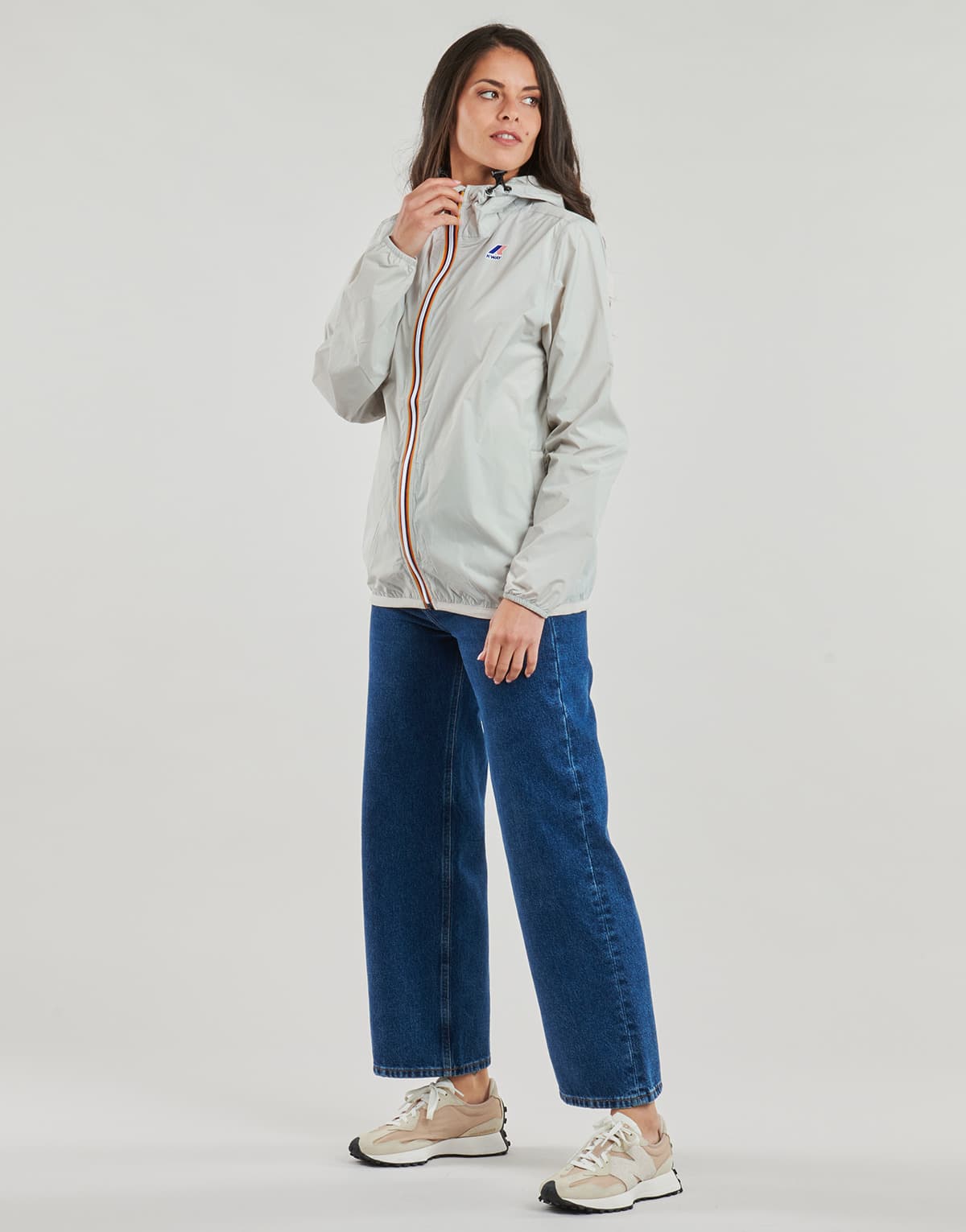 Women's Windbreakers K-Way Beige