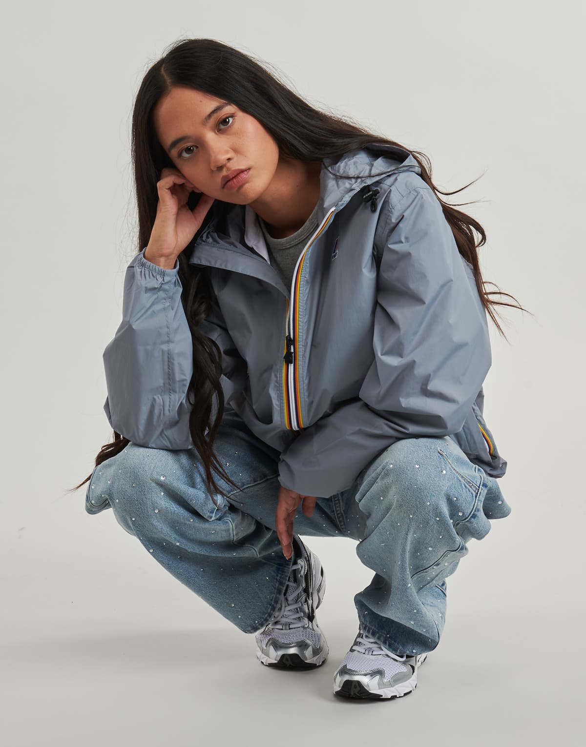 Women's Windbreakers K-Way Gray