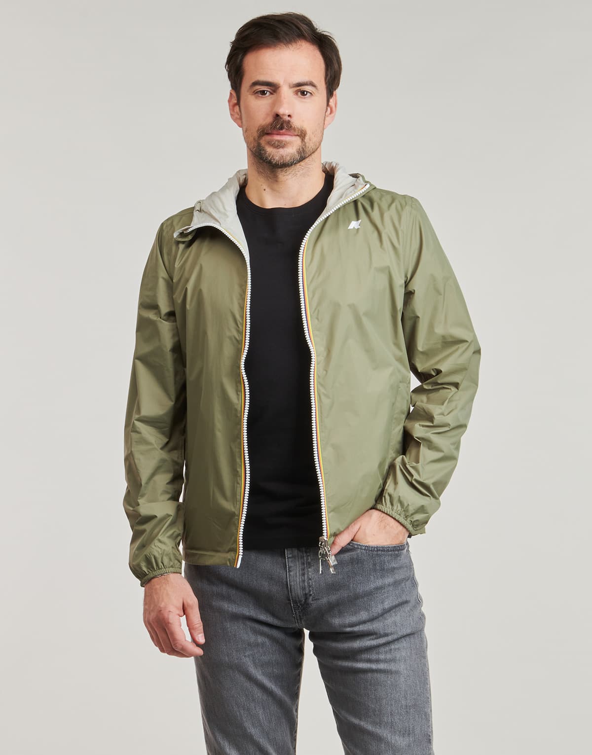 Men's Jackets K-Way Khaki