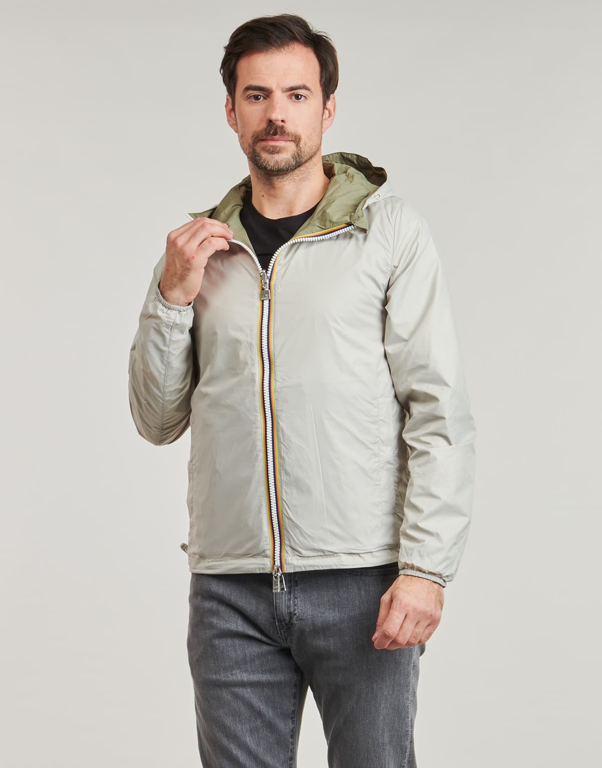 Men's Jackets K-Way Khaki