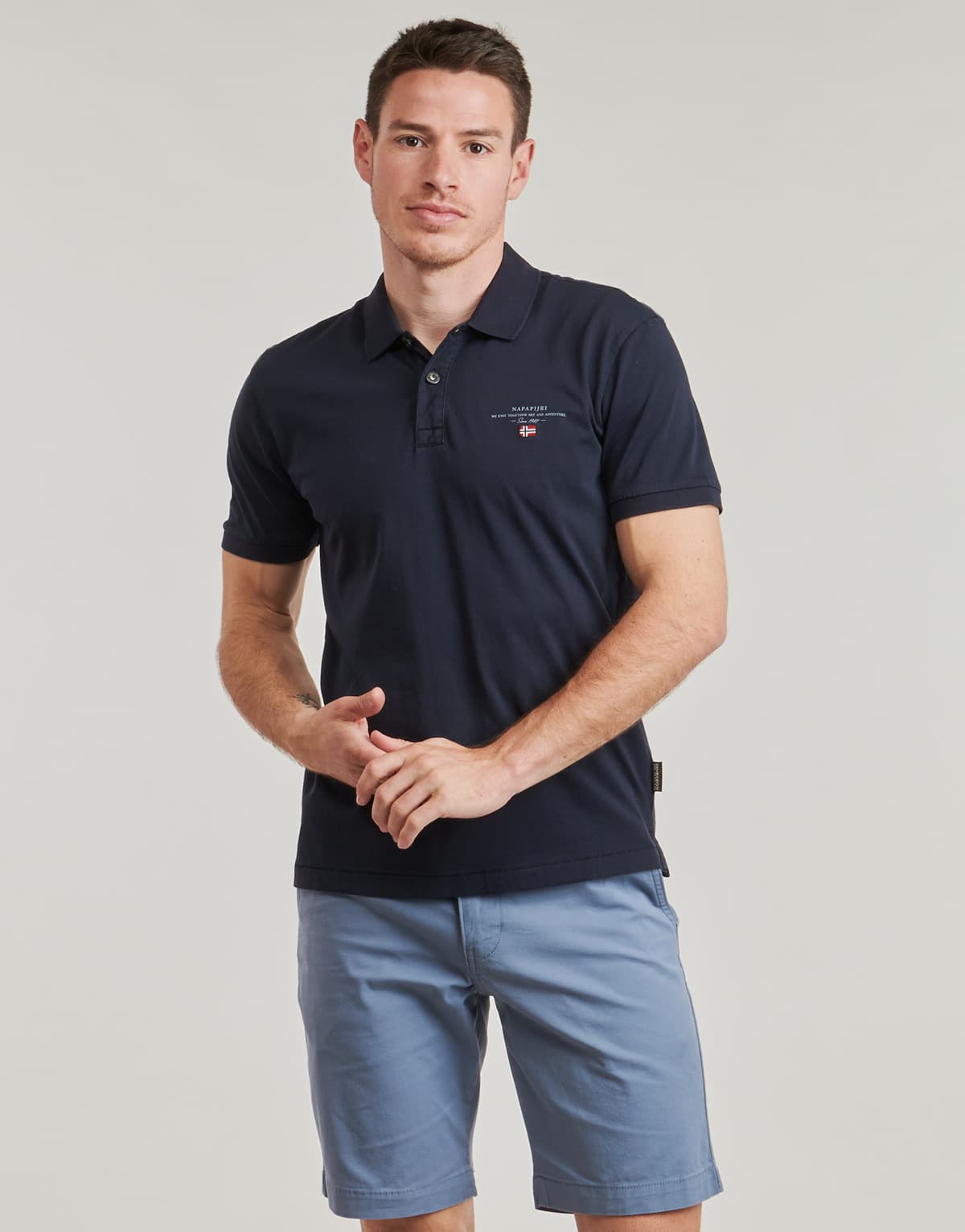 Men's Polo Shirts Napapijri Blue