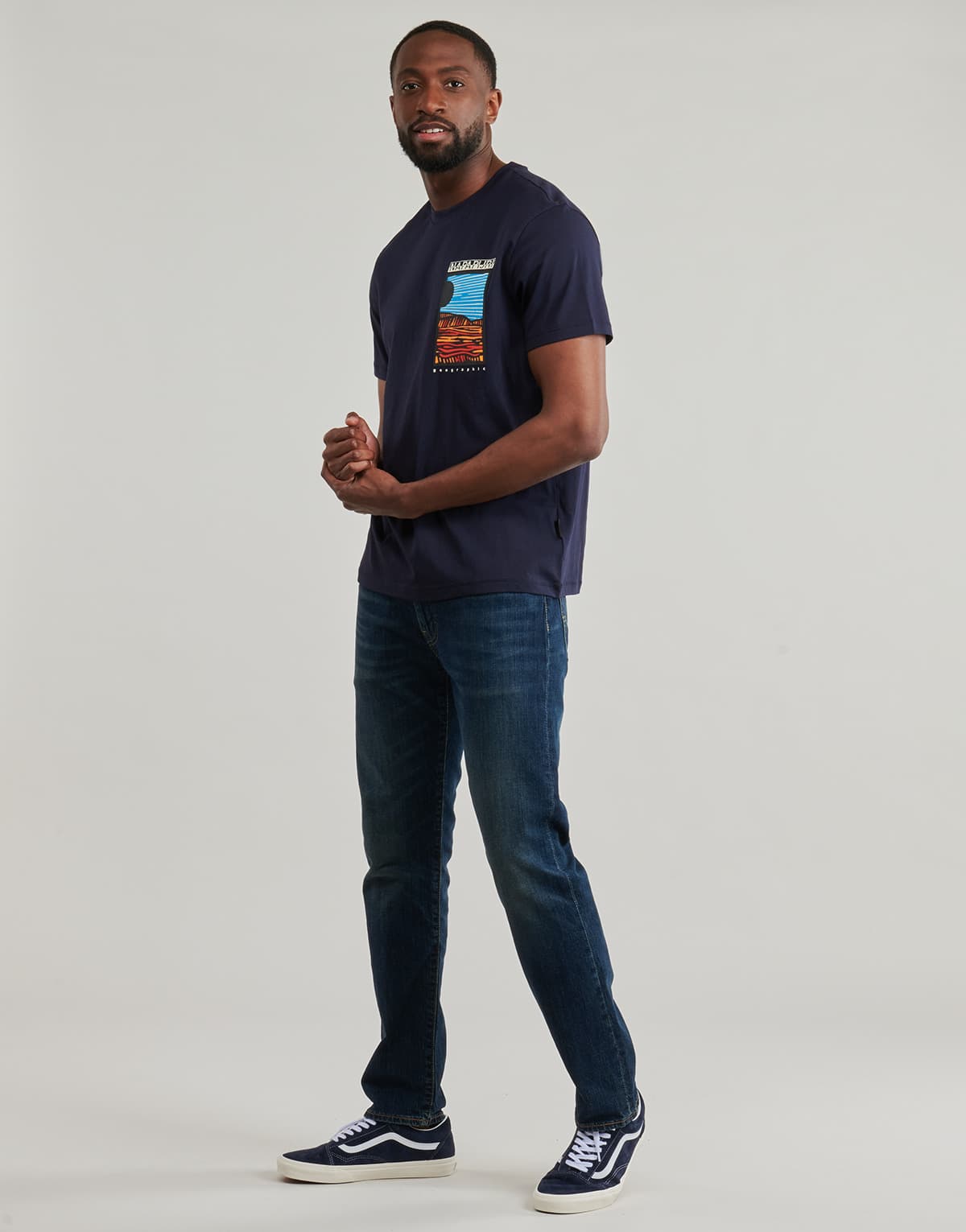 Men's T-Shirts Napapijri Blue