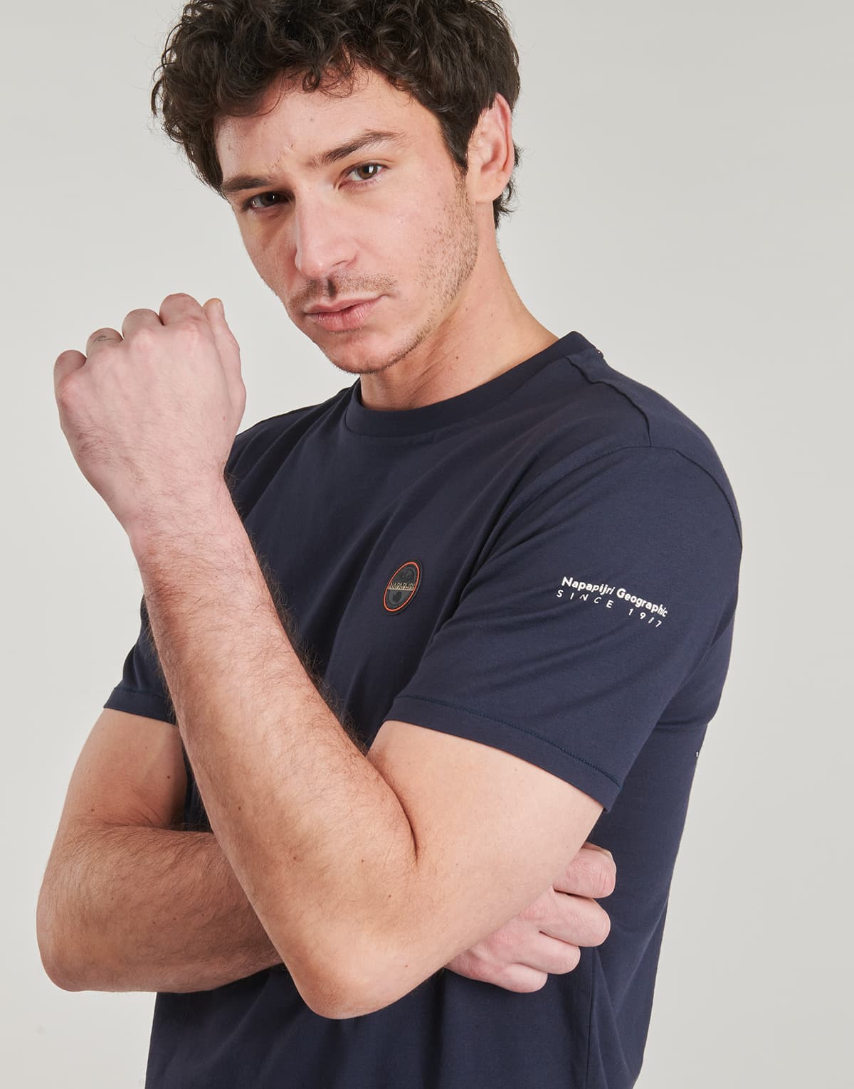 Men's T-Shirts Napapijri Blue