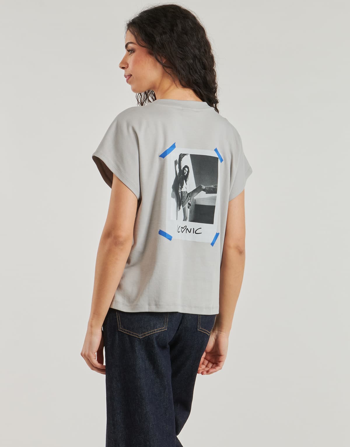 Women's T-Shirts Noisy May Gray