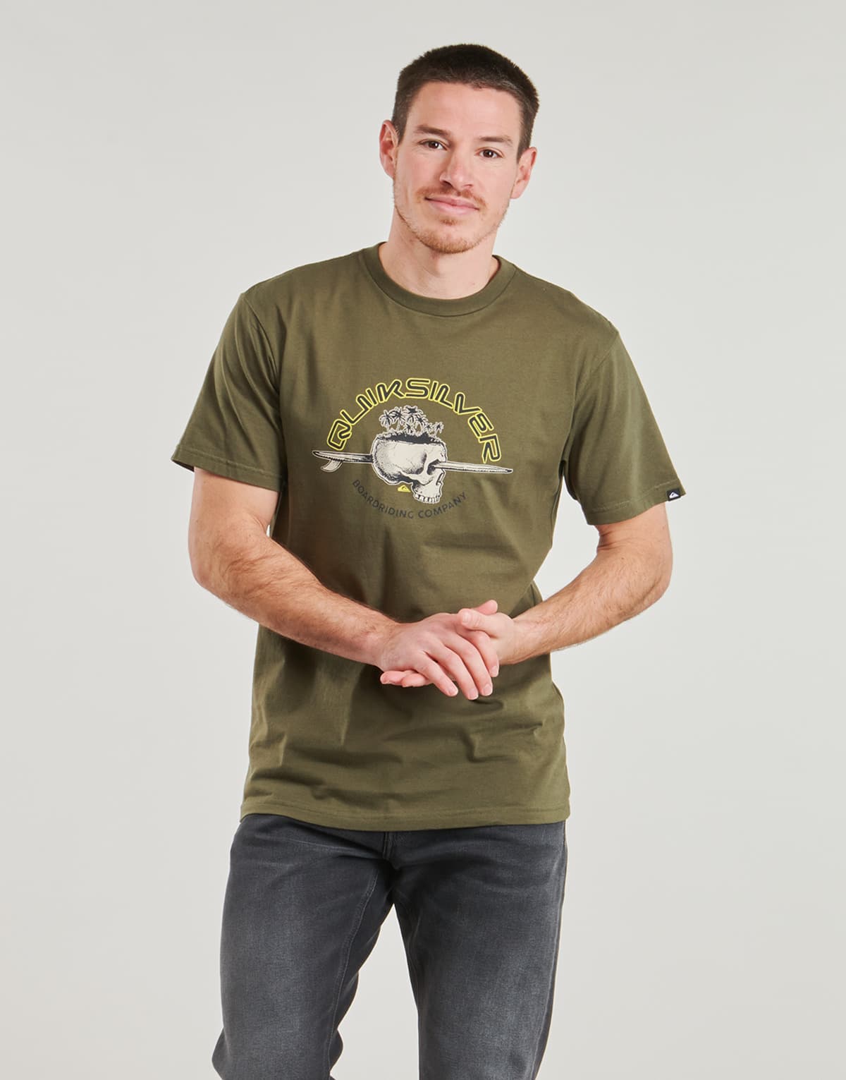 Men's T-Shirts Quiksilver Khaki