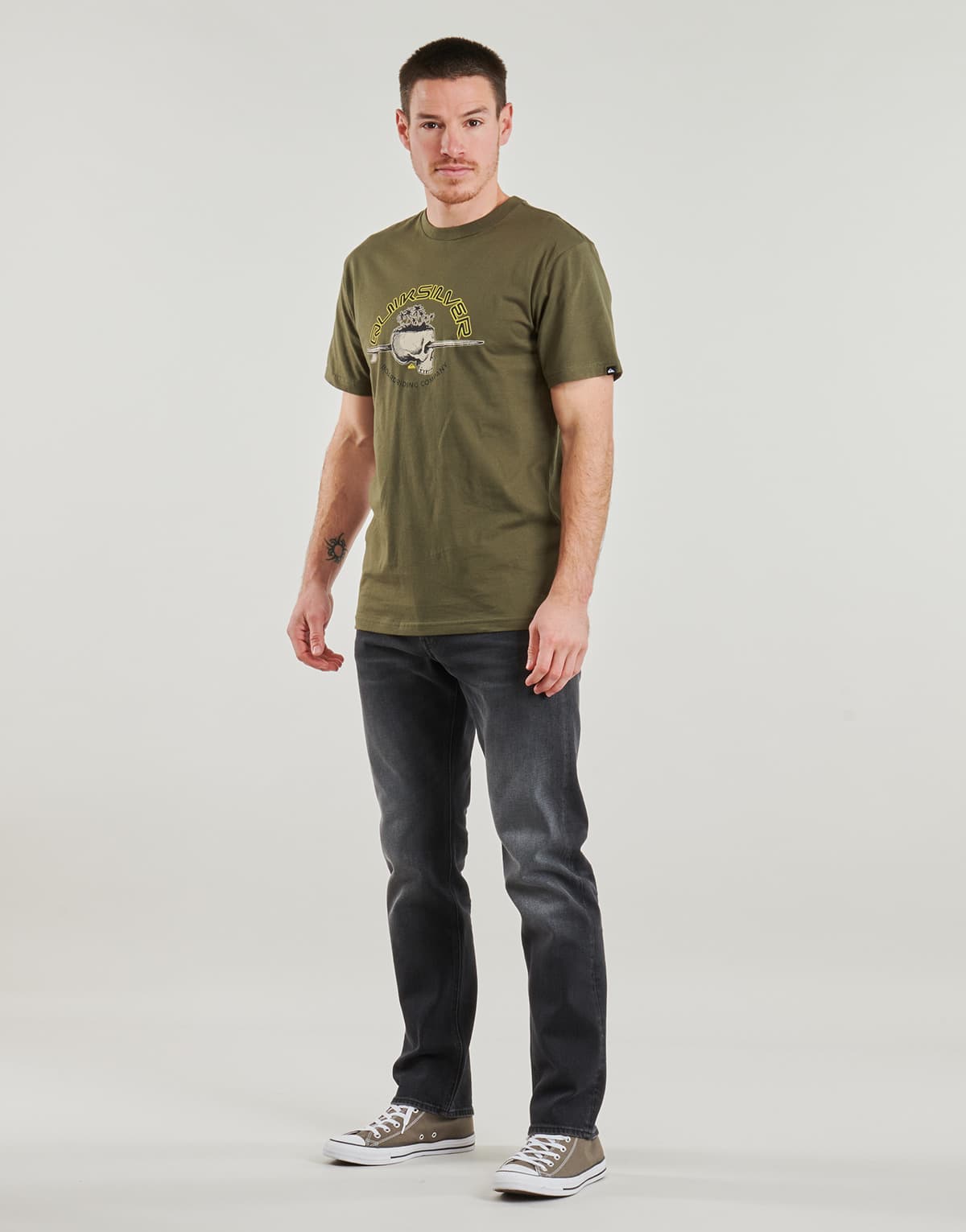 Men's T-Shirts Quiksilver Khaki