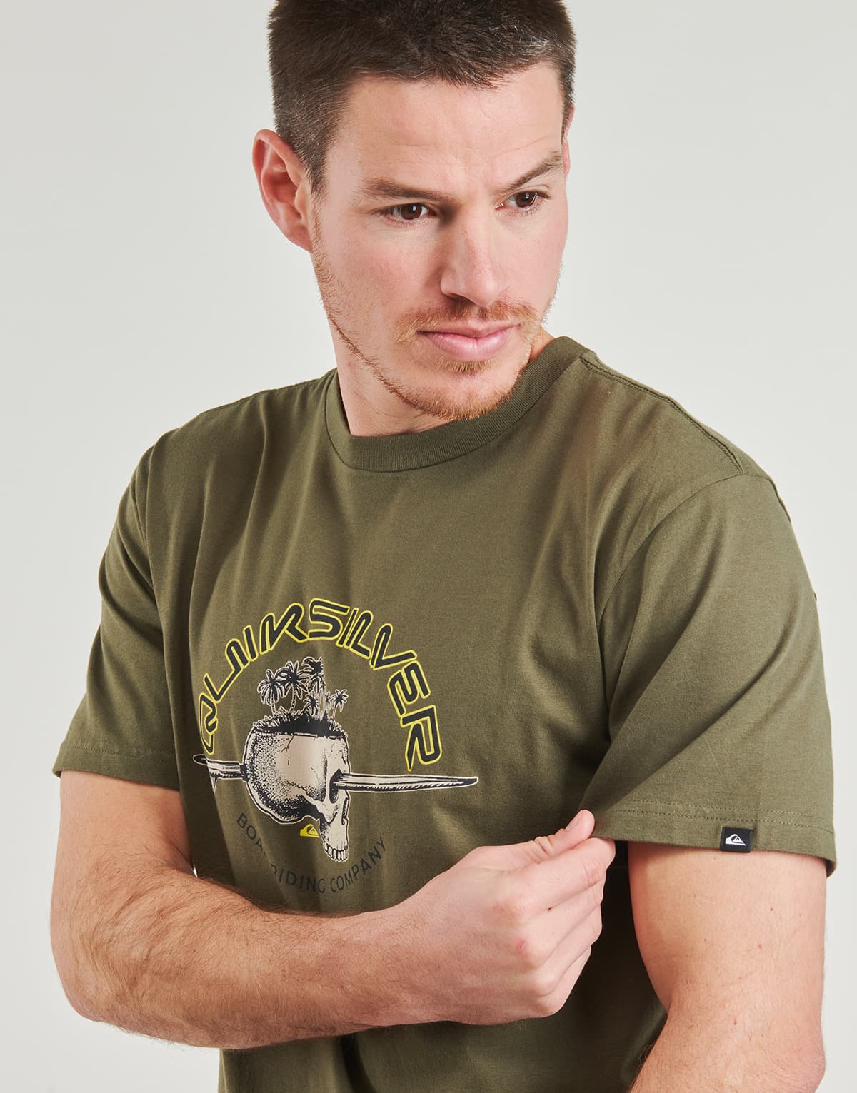 Men's T-Shirts Quiksilver Khaki