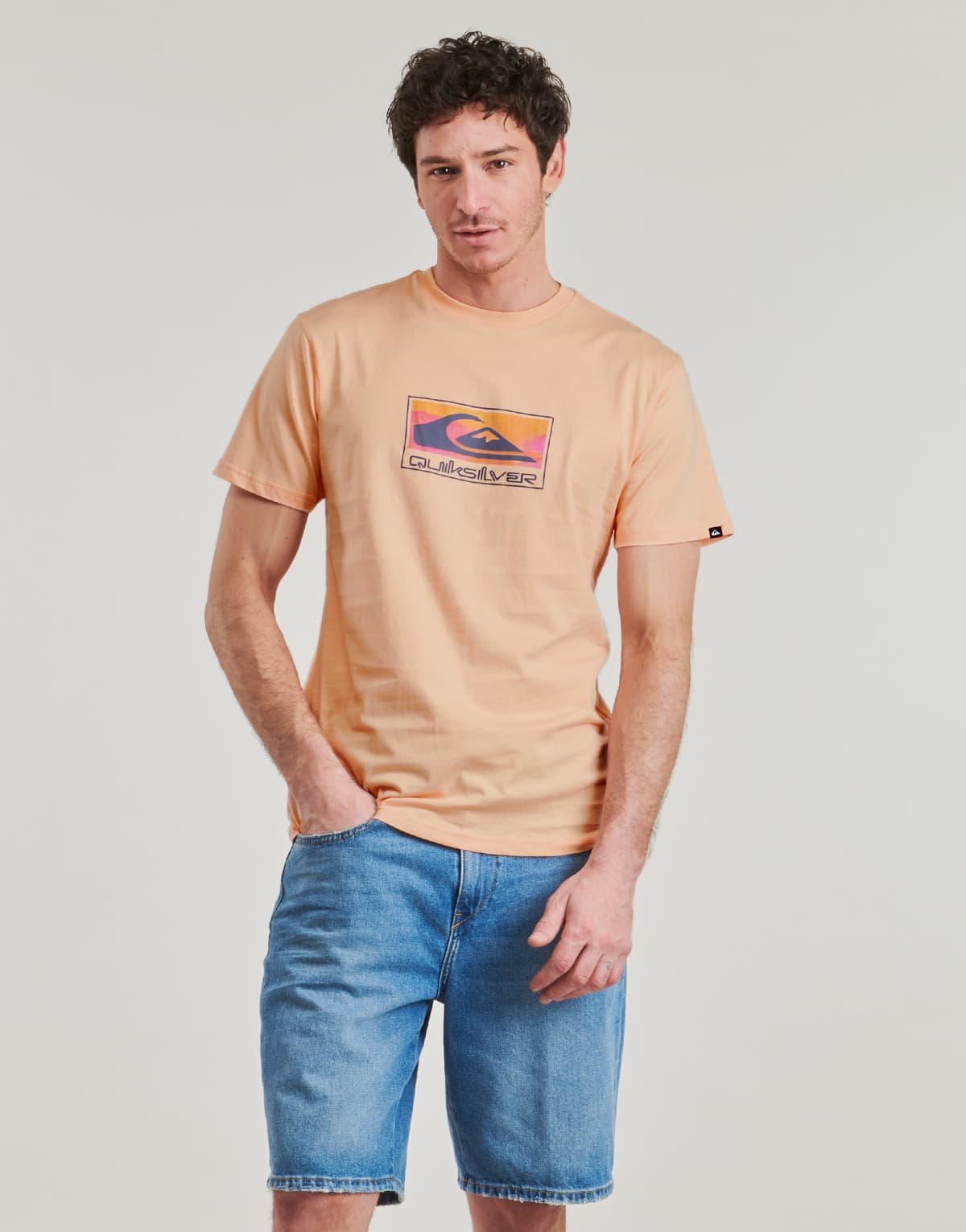 Men's T-Shirts Quiksilver Pink