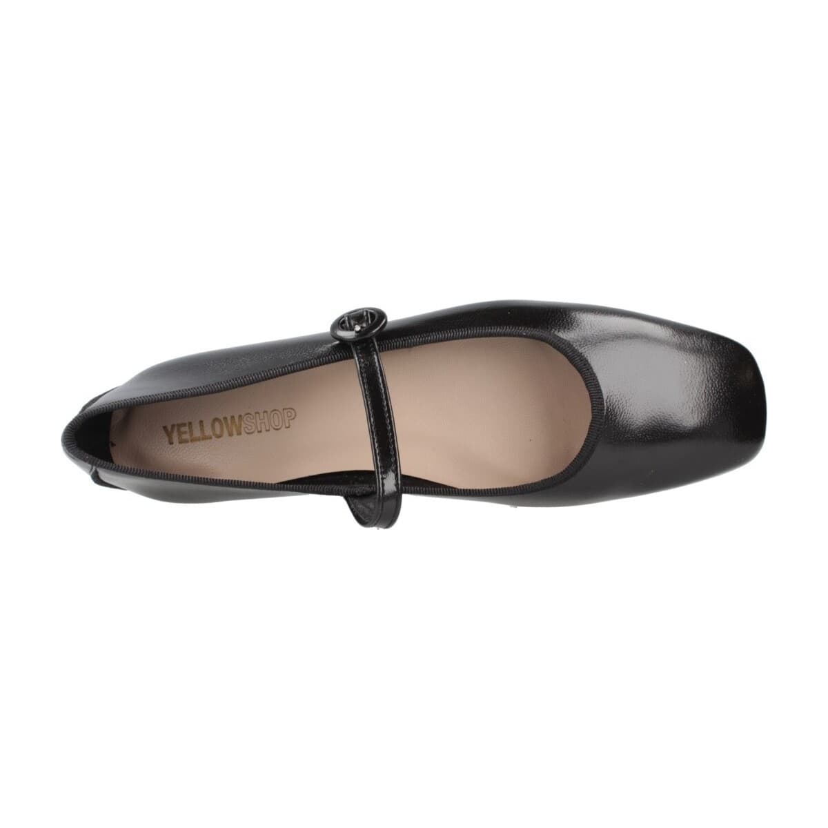 Women's Ballet Flats Yellow Black