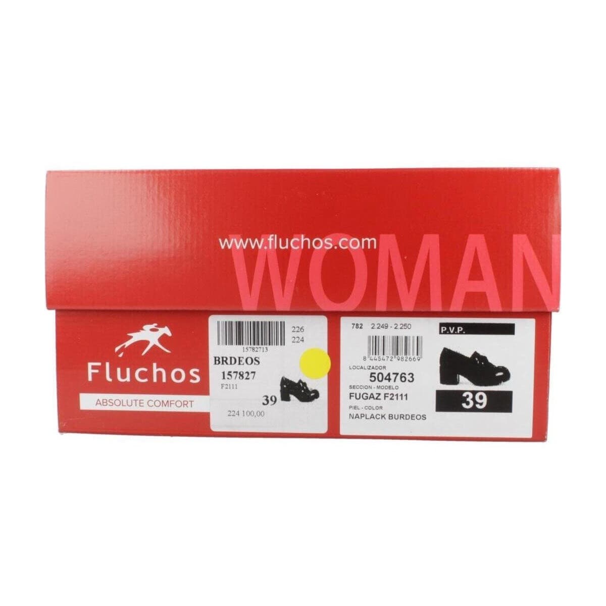 Women's Loafers Fluchos Bordeaux