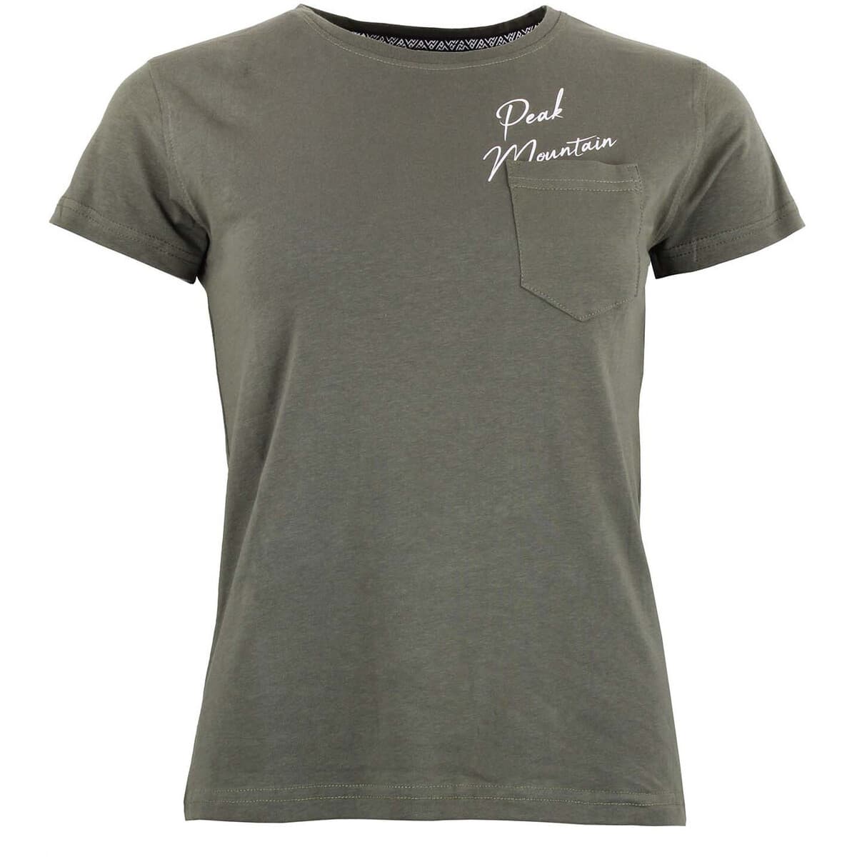 Women's T-Shirts Peak Mountain White