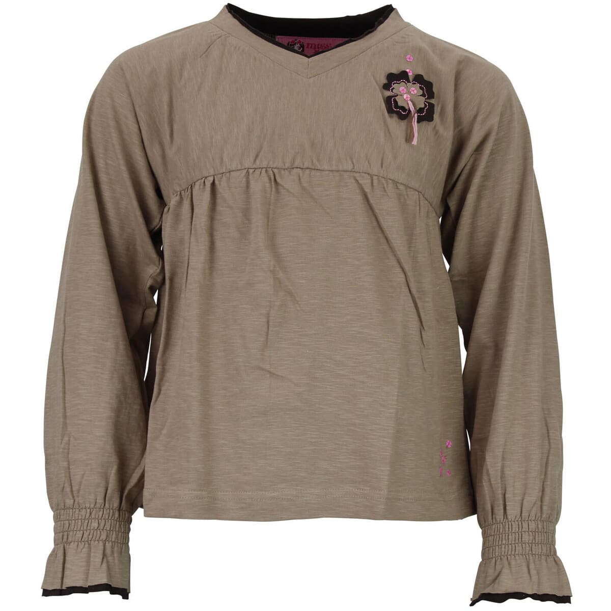 Girls' T-Shirts Miss Girly Beige