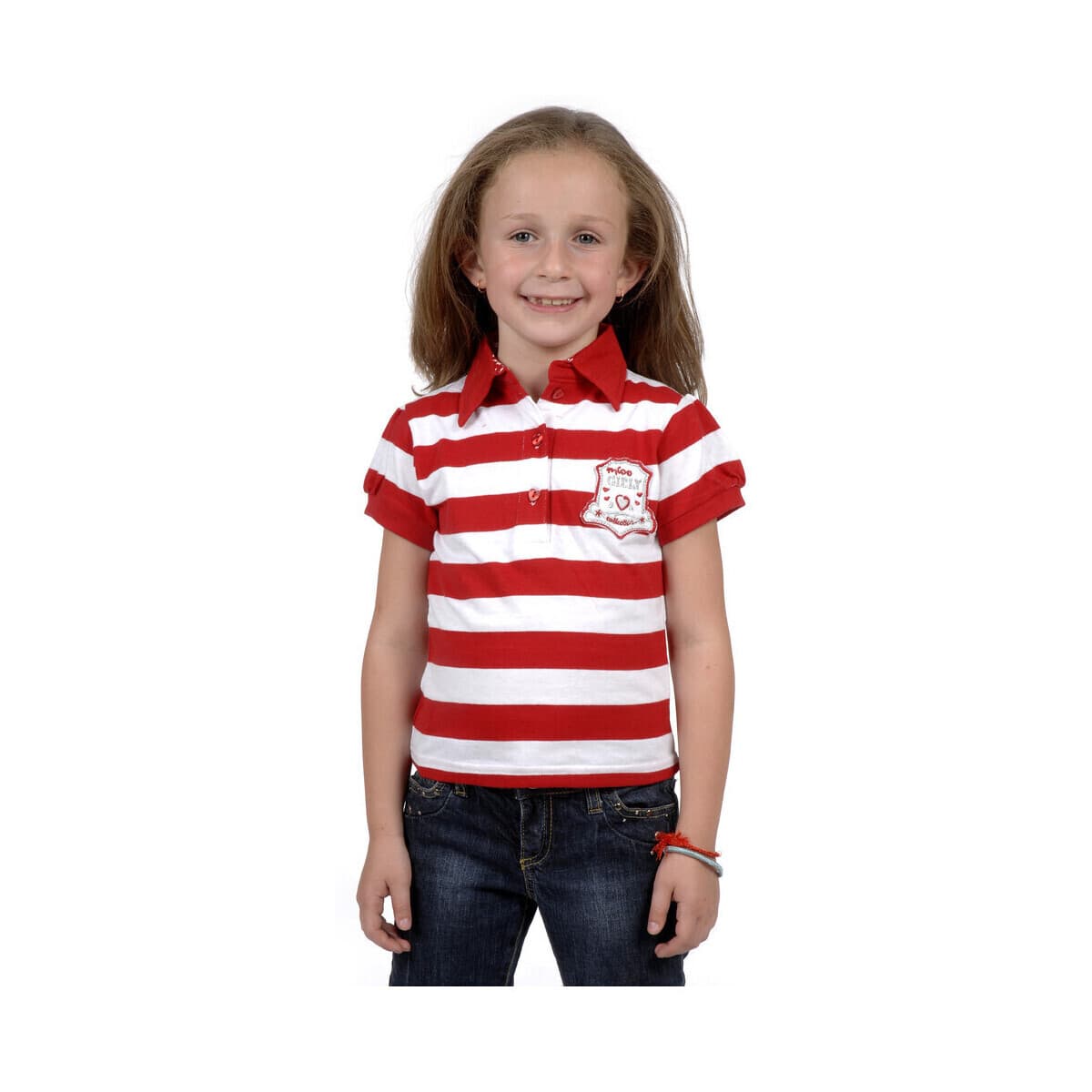 Girls' Polo Shirts Miss Girly White