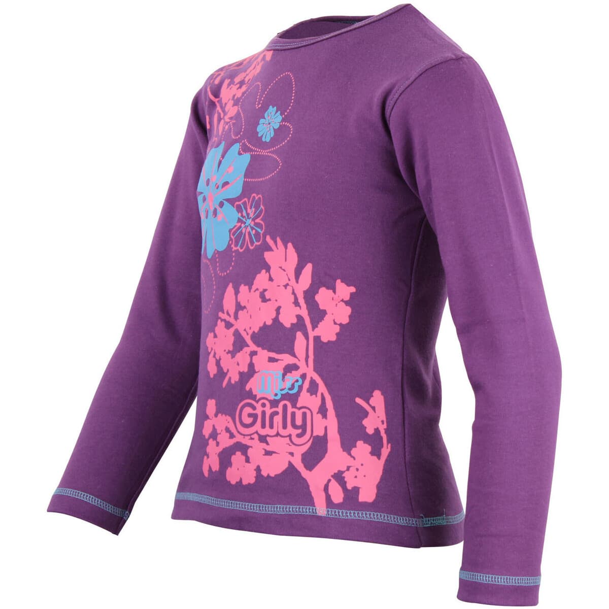 Girls' T-Shirts Miss Girly Purple