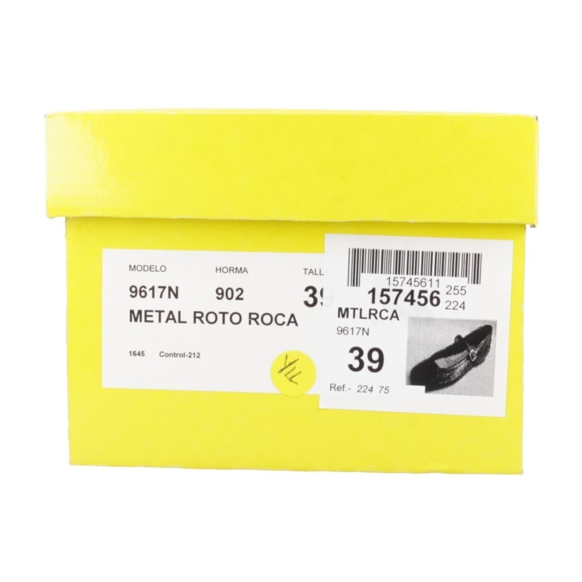 Women's Ballet Flats Yellow Silver