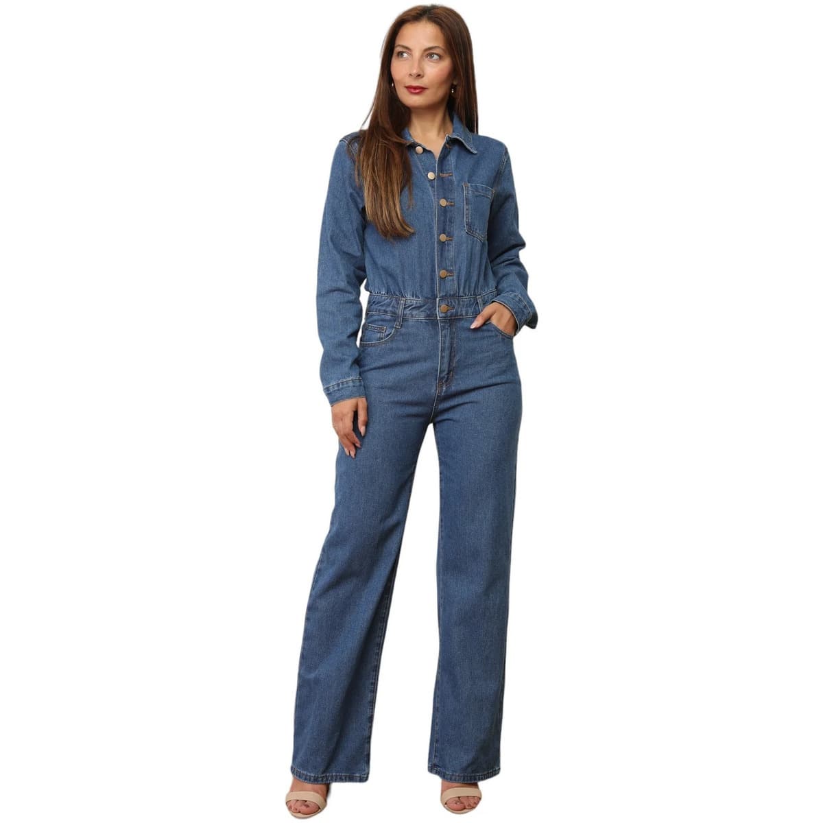 Women's Jumpsuits La Modeuse Blue