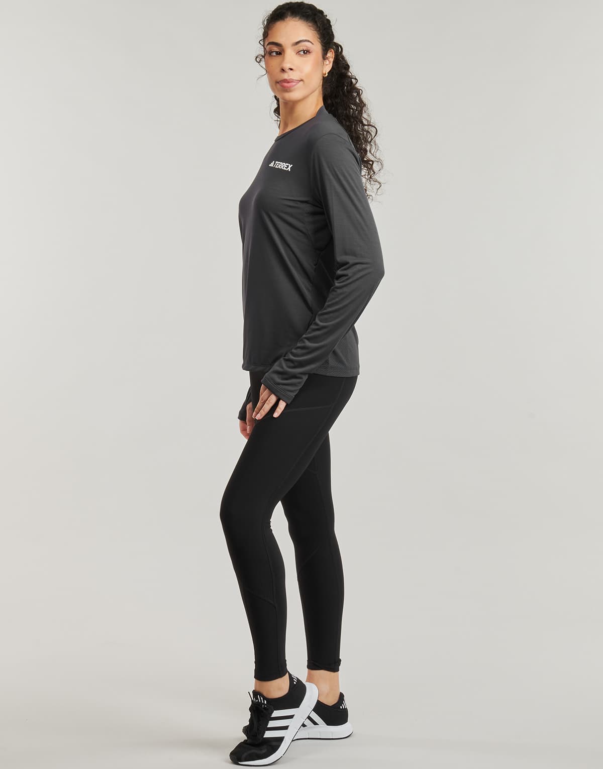 Women's T-Shirts adidas Gray