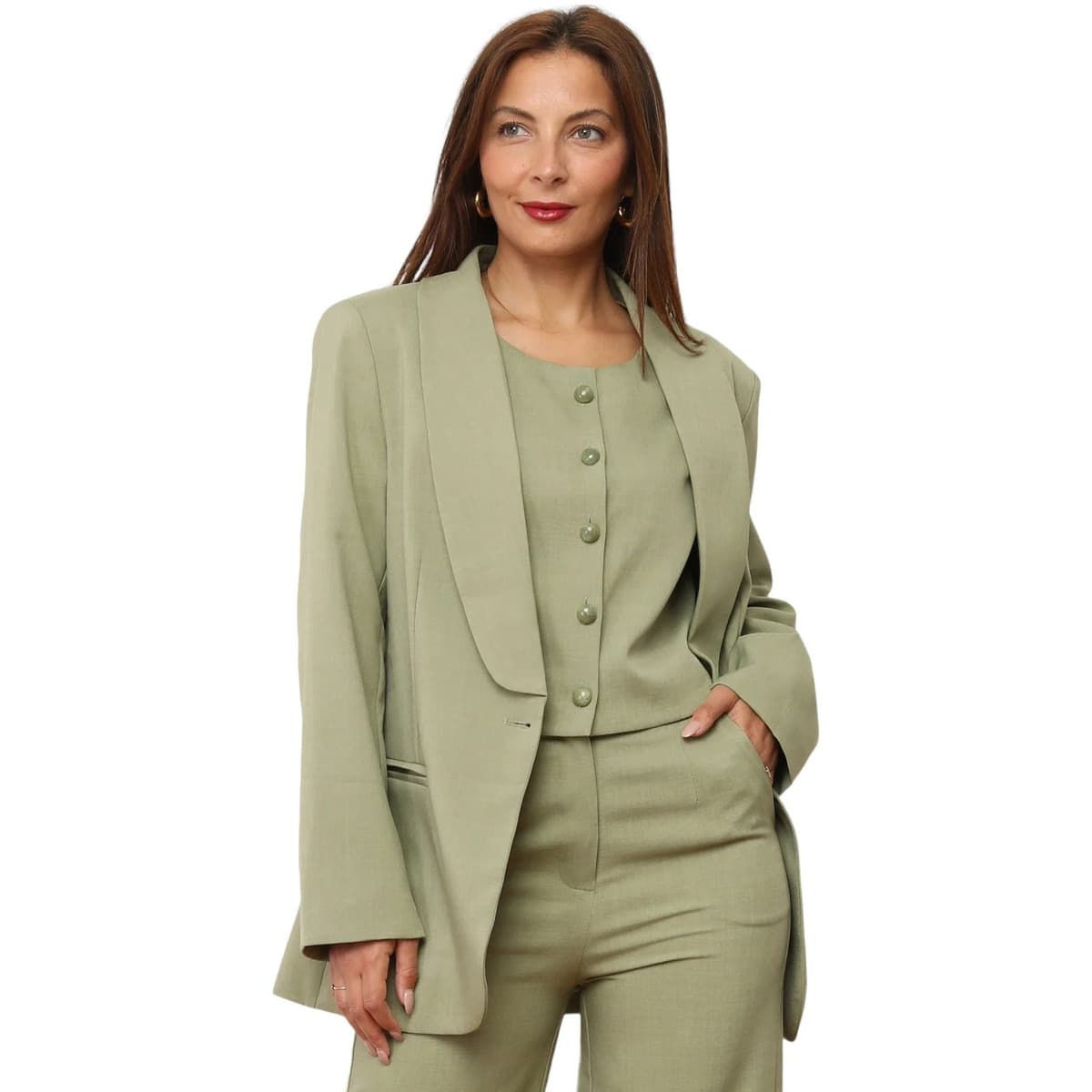 Women's Blazers La Modeuse Green